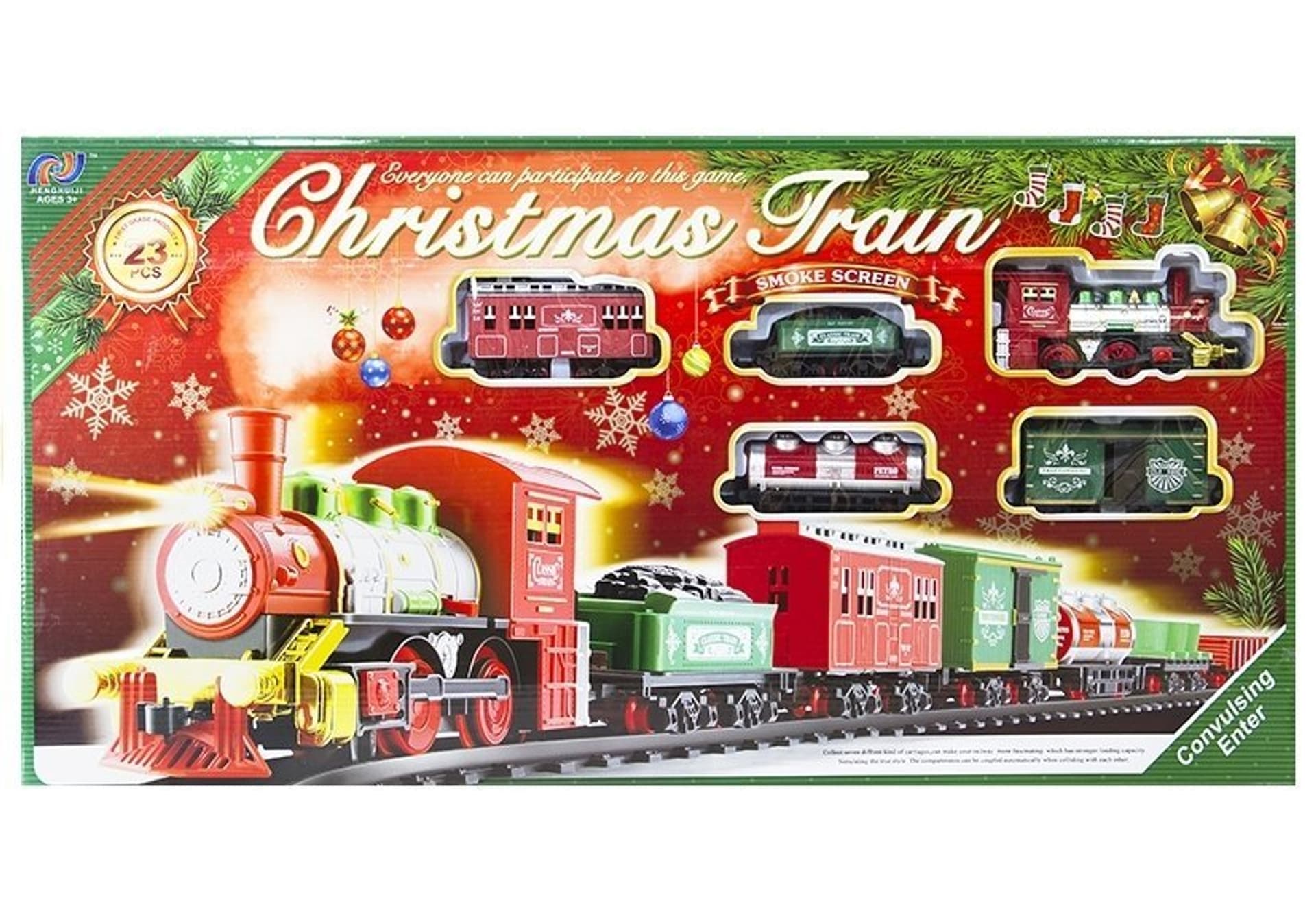 

Kolejka christmas train na baterie 430cm