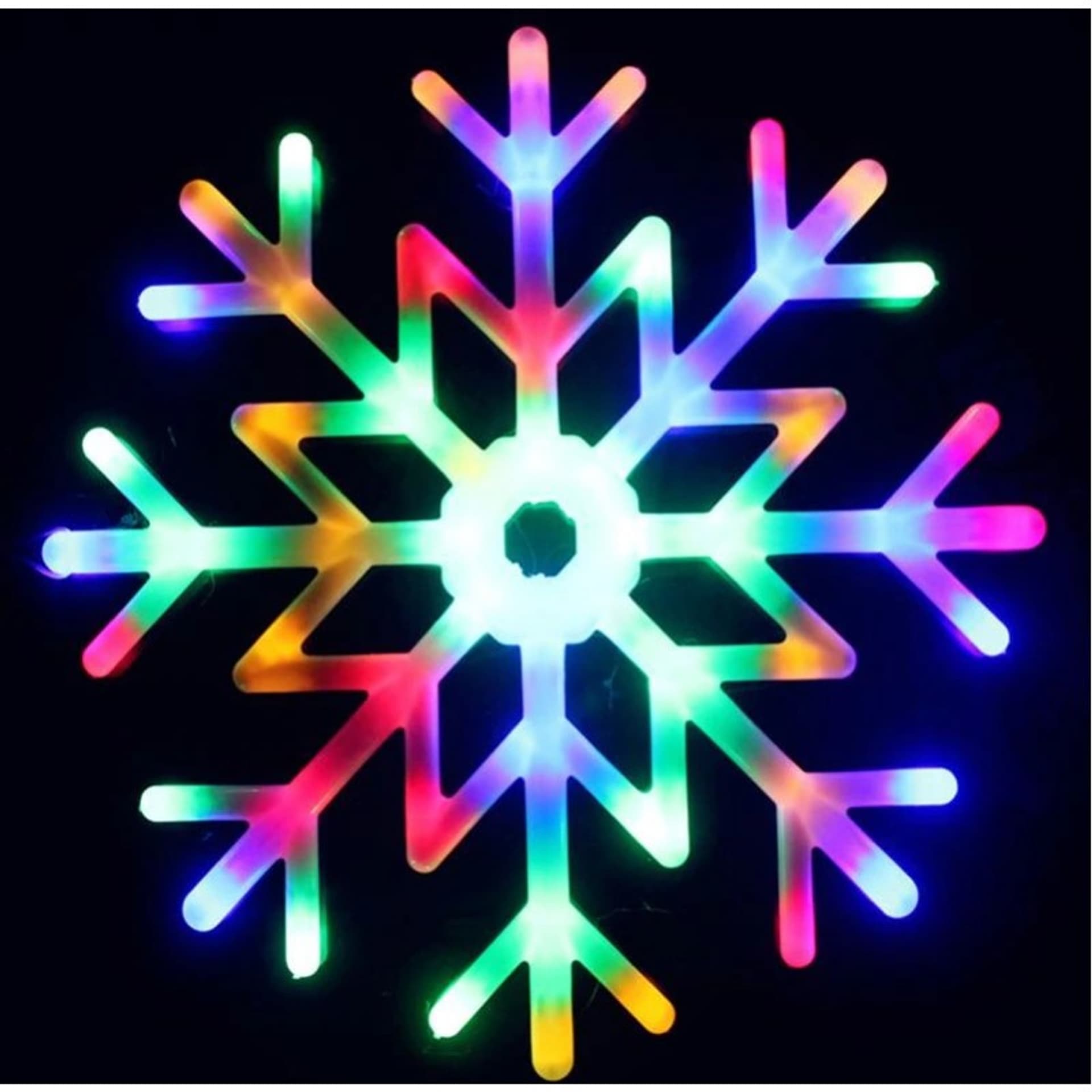 

Wisząca ozdoba XXL Śnieżynka MULTIKOLOR lampki led LAMP17MULTI