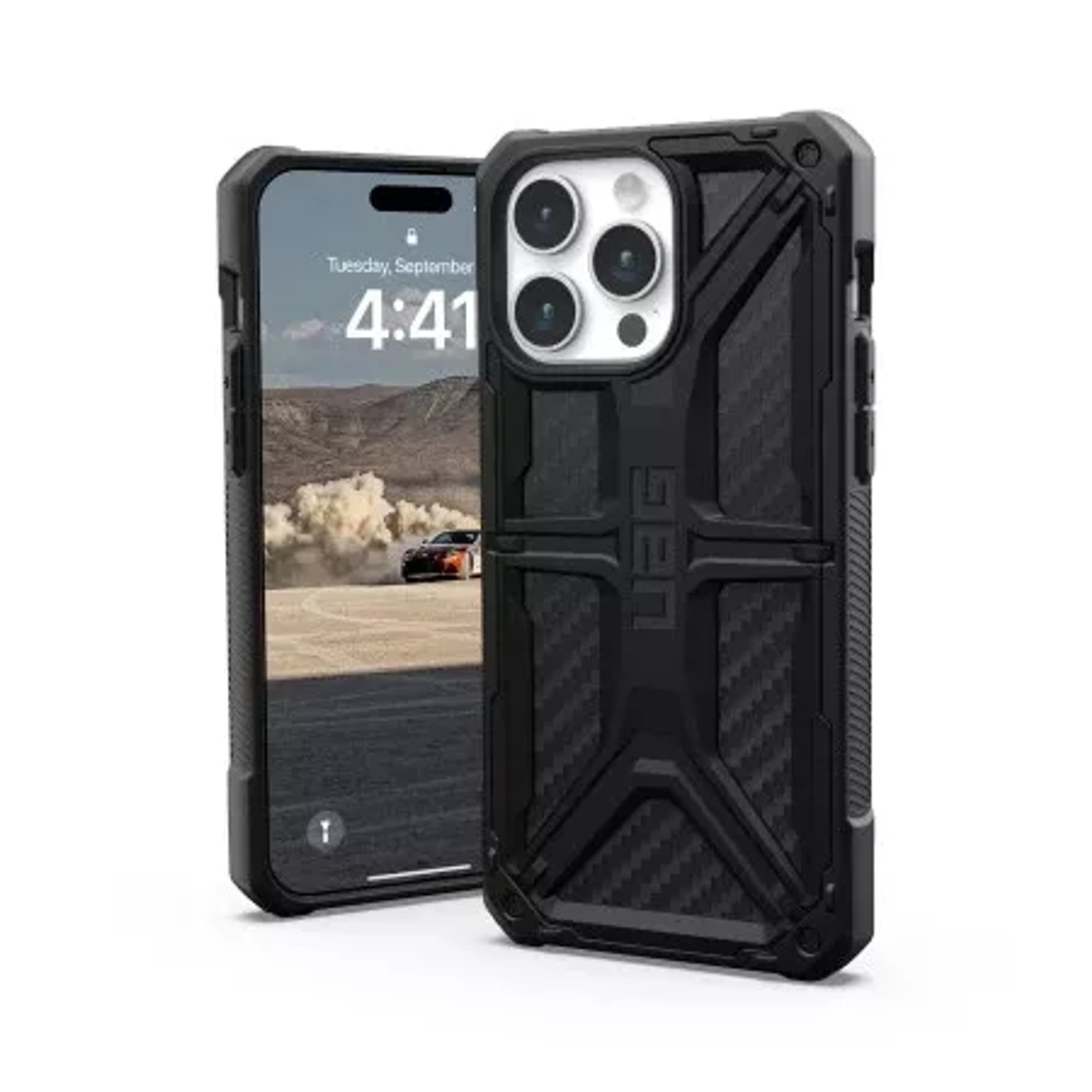 

Etui UAG Monarch - obudowa ochronna do iPhone 15 Pro Max (carbon fiber)