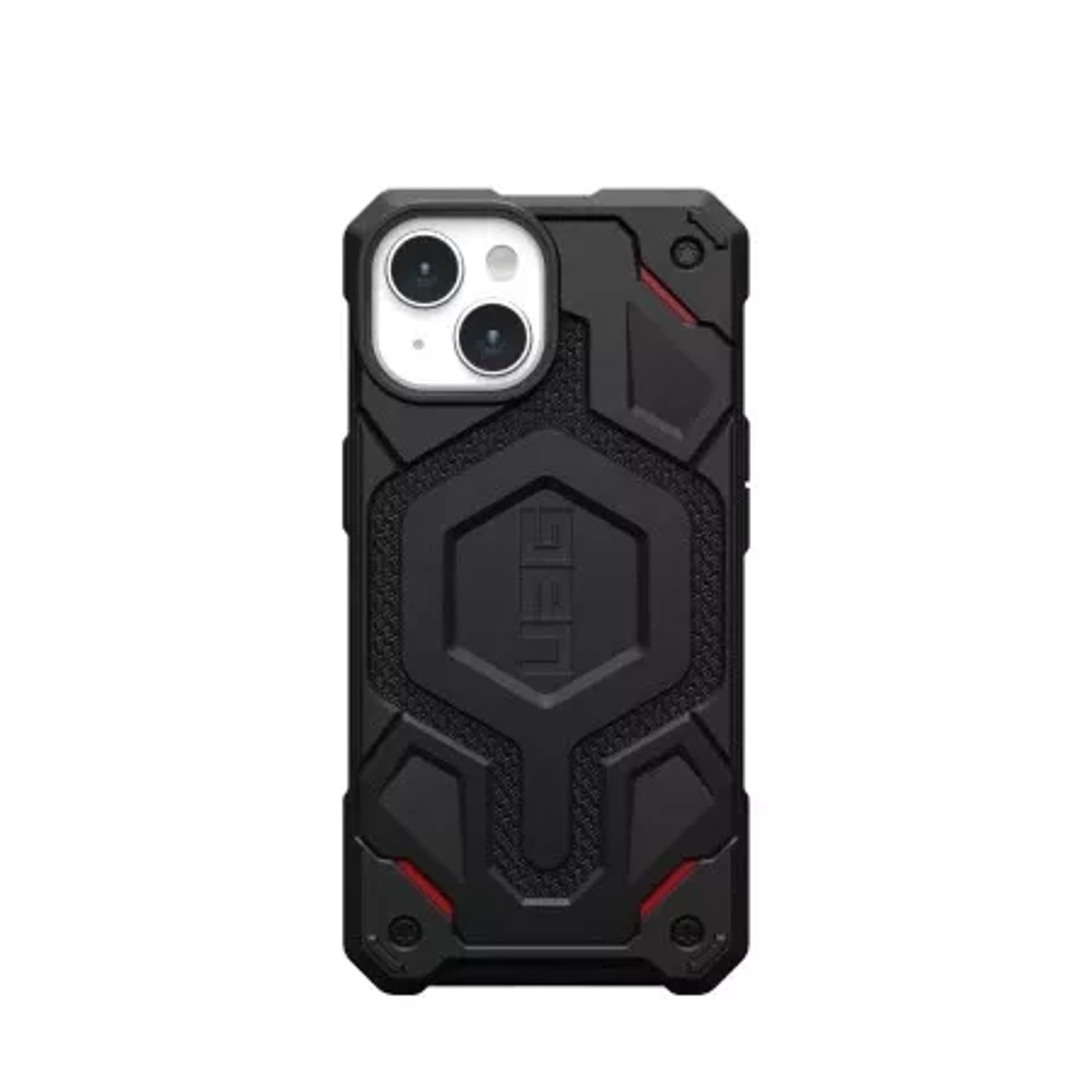 

Etui UAG Monarch Pro - obudowa ochronna do iPhone 15 kompatybilna z MagSafe (kevlar black)