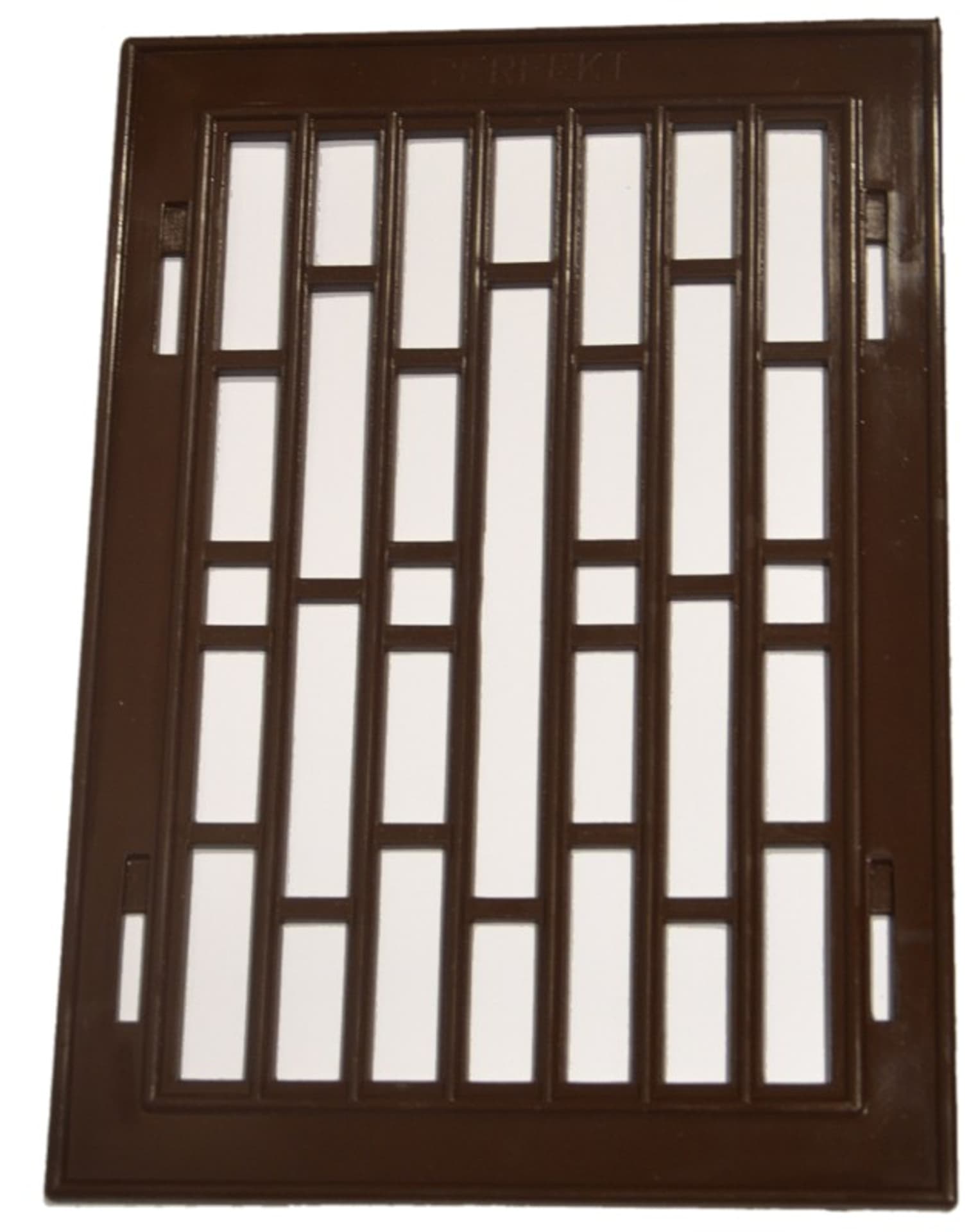 

KRATKA PLASTIKOWA Z RAMKĄ METALOWĄ 14*21CM BRĄZOWA