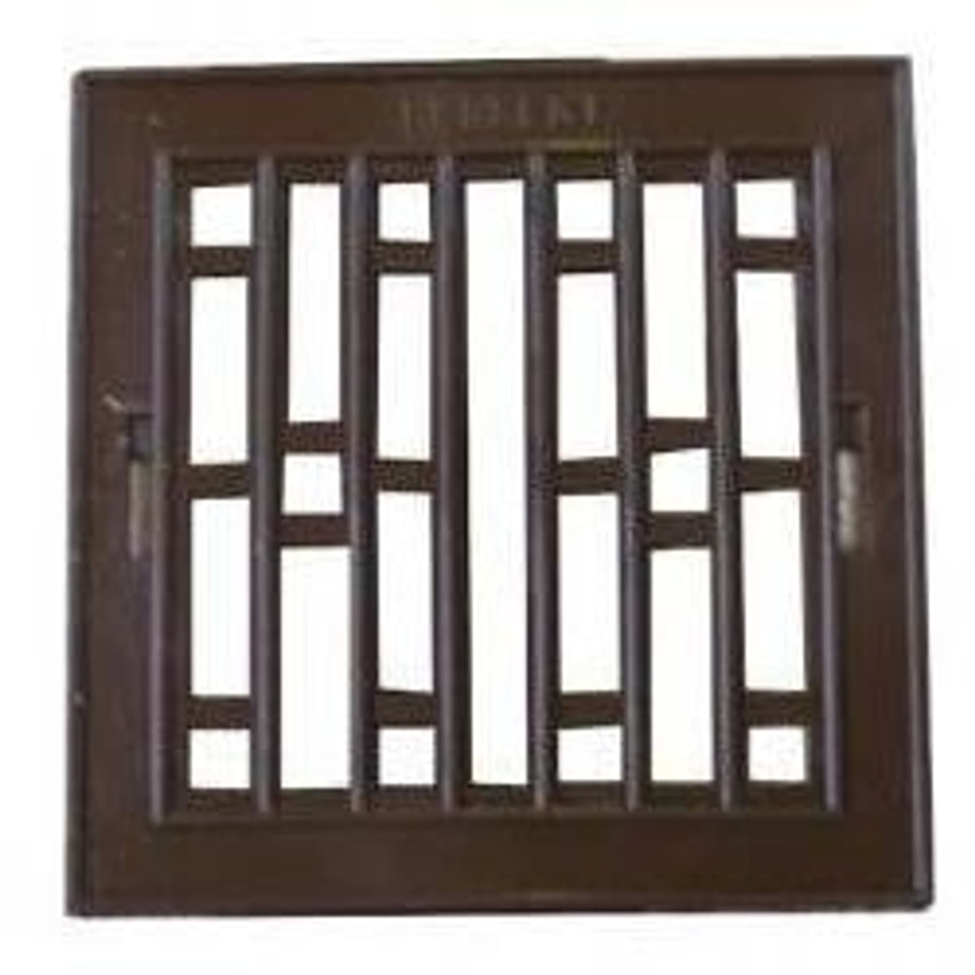 

KRATKA PLASTIKOWA Z RAMKĄ METALOWĄ 14*14CM BRĄZOWA