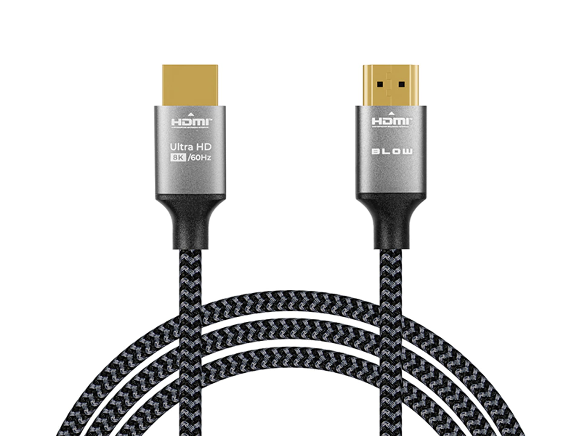 

92-681# Przyłącze hdmi-hdmi 8k 1.5m plecionka