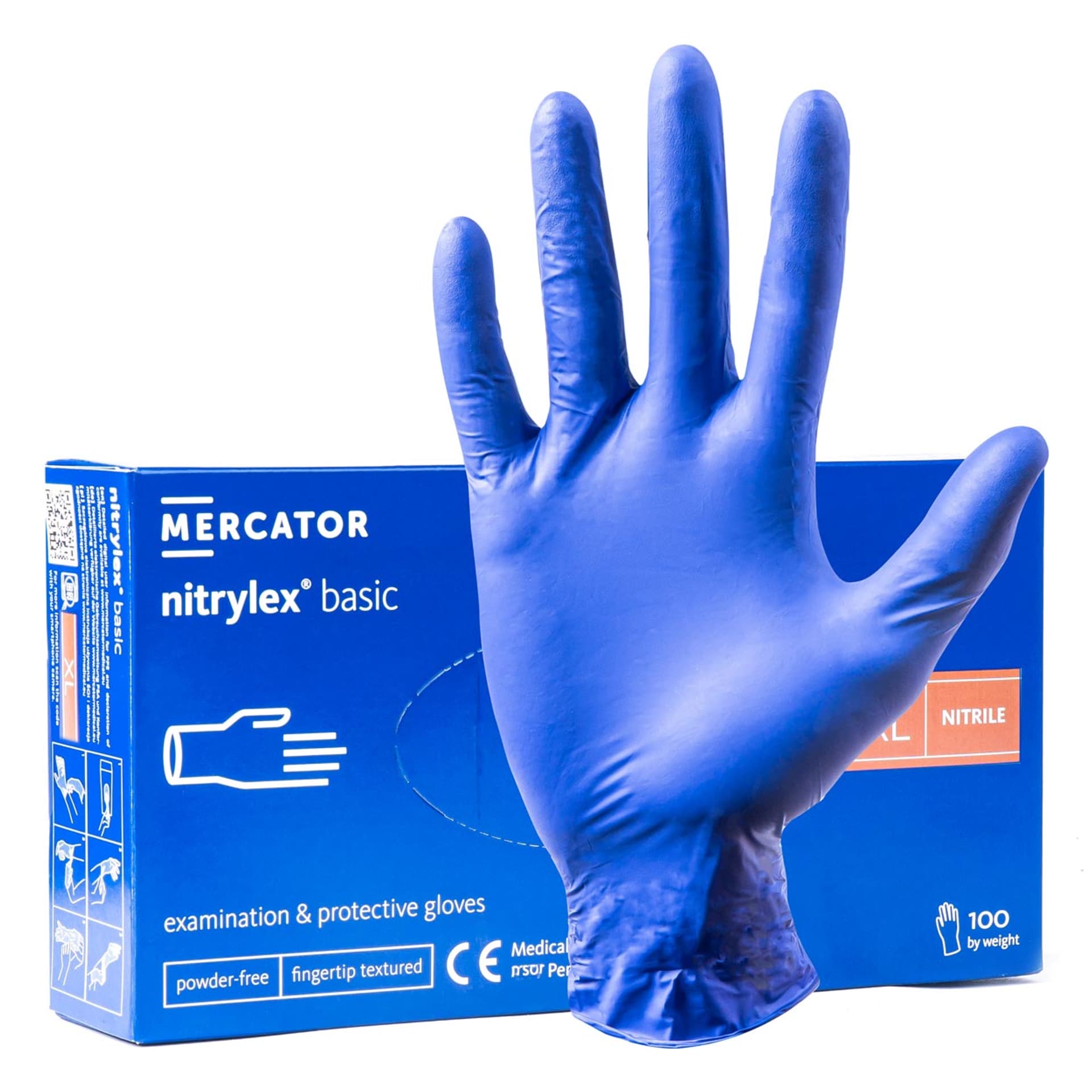 

Rękawice nitrylowe mercator nitrylex basic rozmiar xl 100 szt.