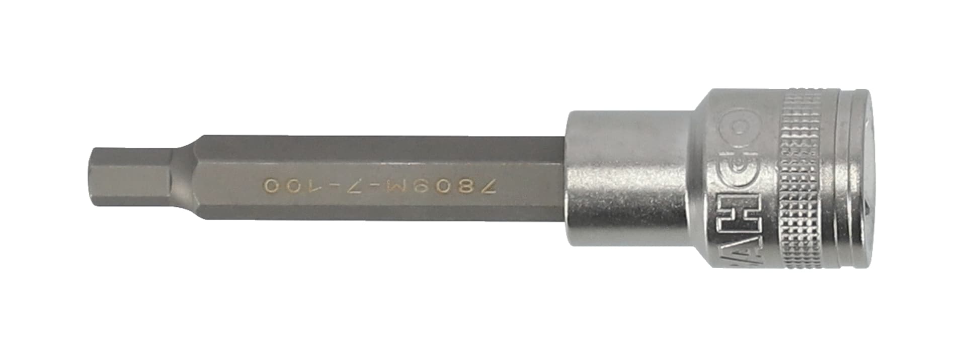 

Nasadka czworokątna 1/2" 6-kątna 8 mm 120 mm BAHCO