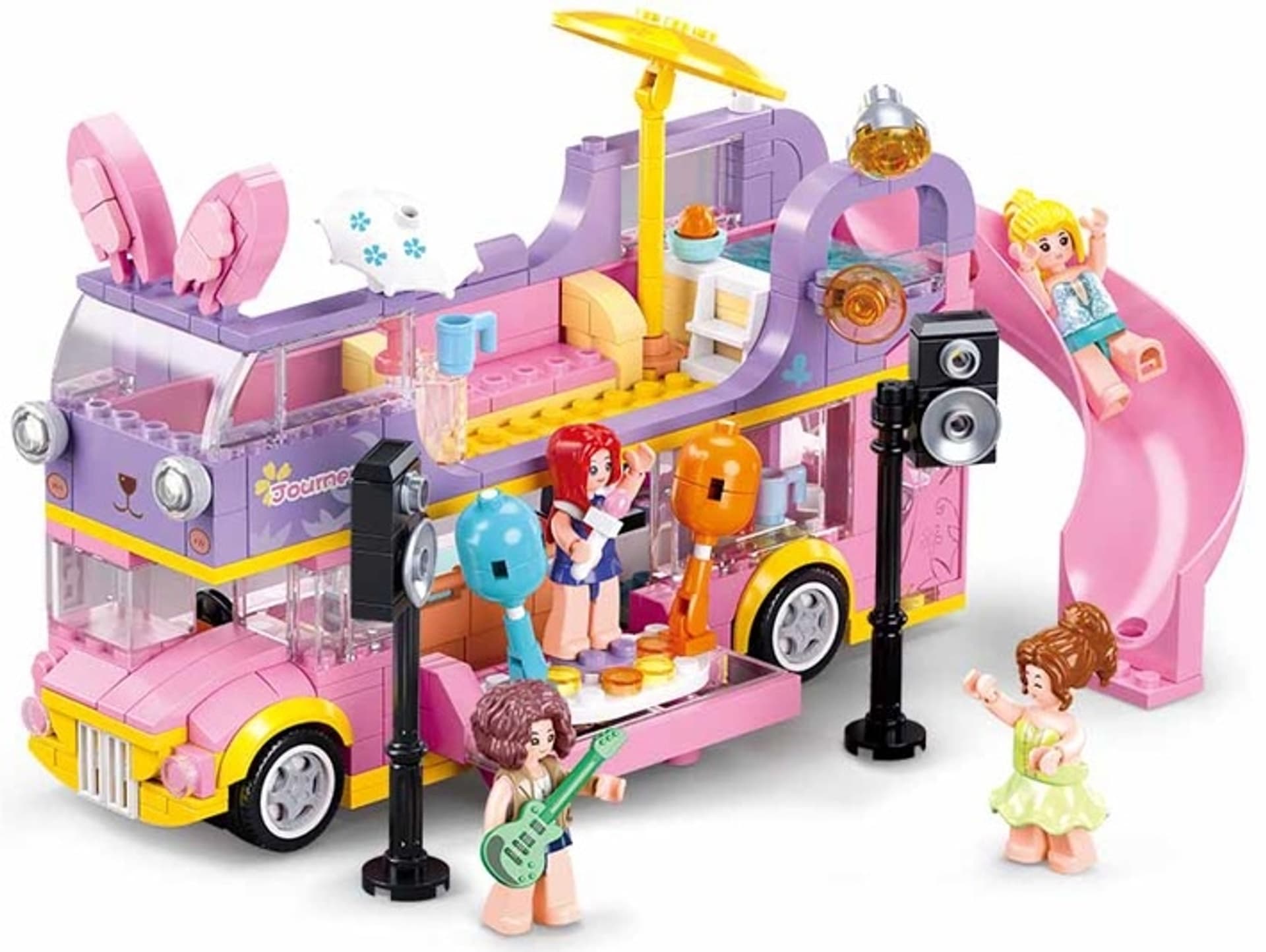 

Klocki Sluban Girls muzyczny autobus zjeżdżalnia 412 el.
