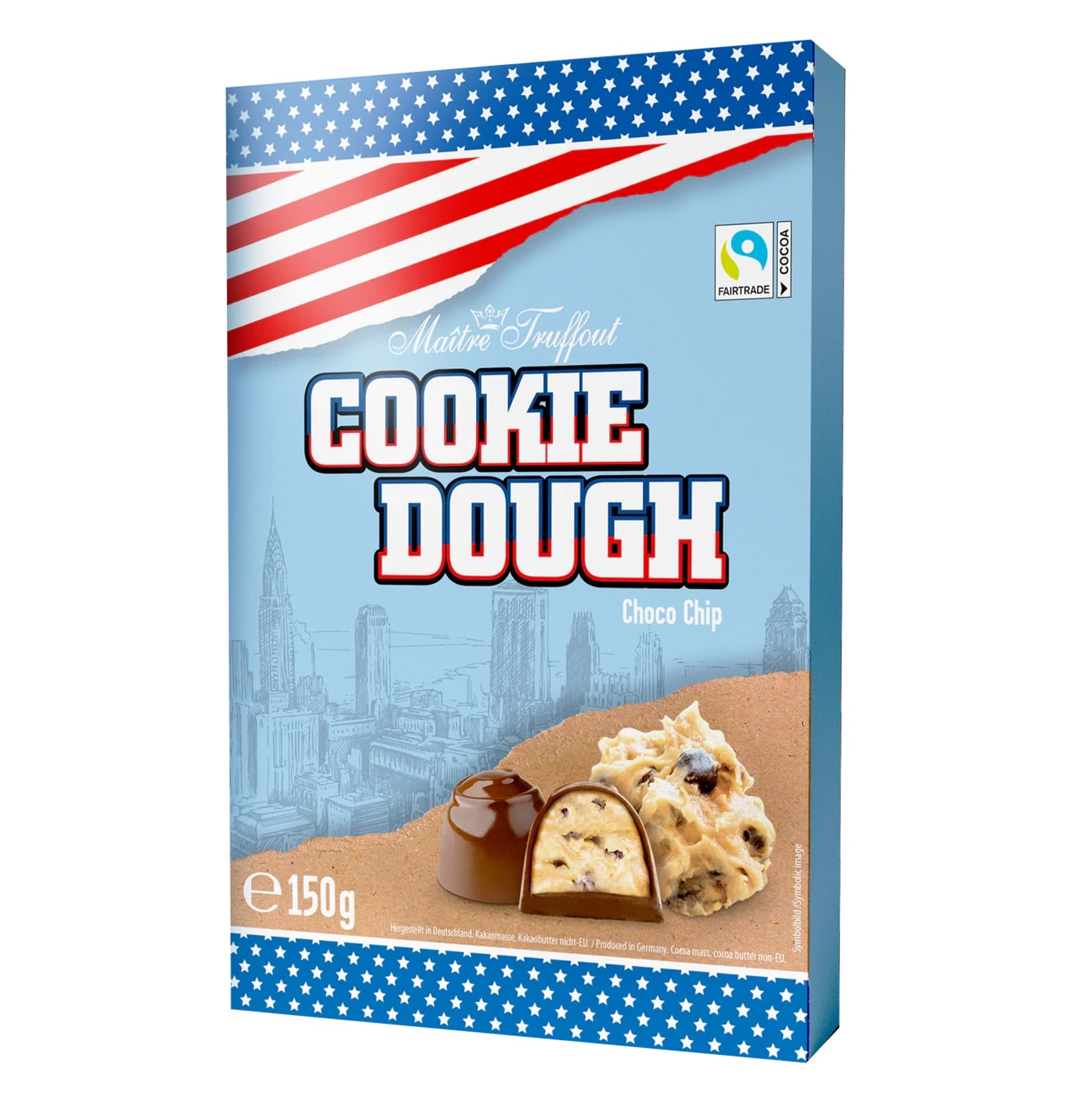 

MaitreTruffout Cookie Dough Chocolate Chips 150 g
