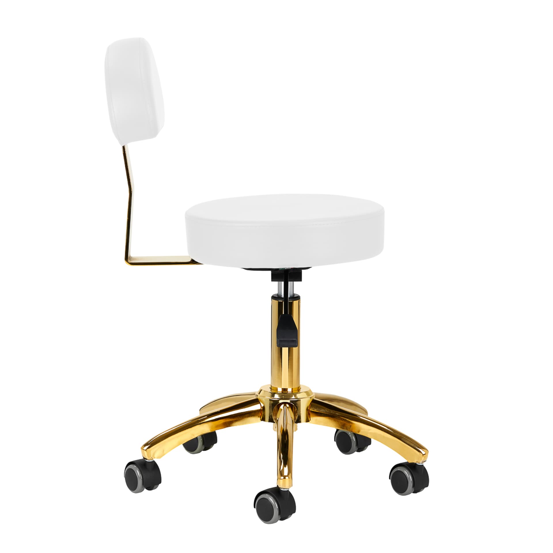 

Taboret kosmetyczny AM-304G złoto biały