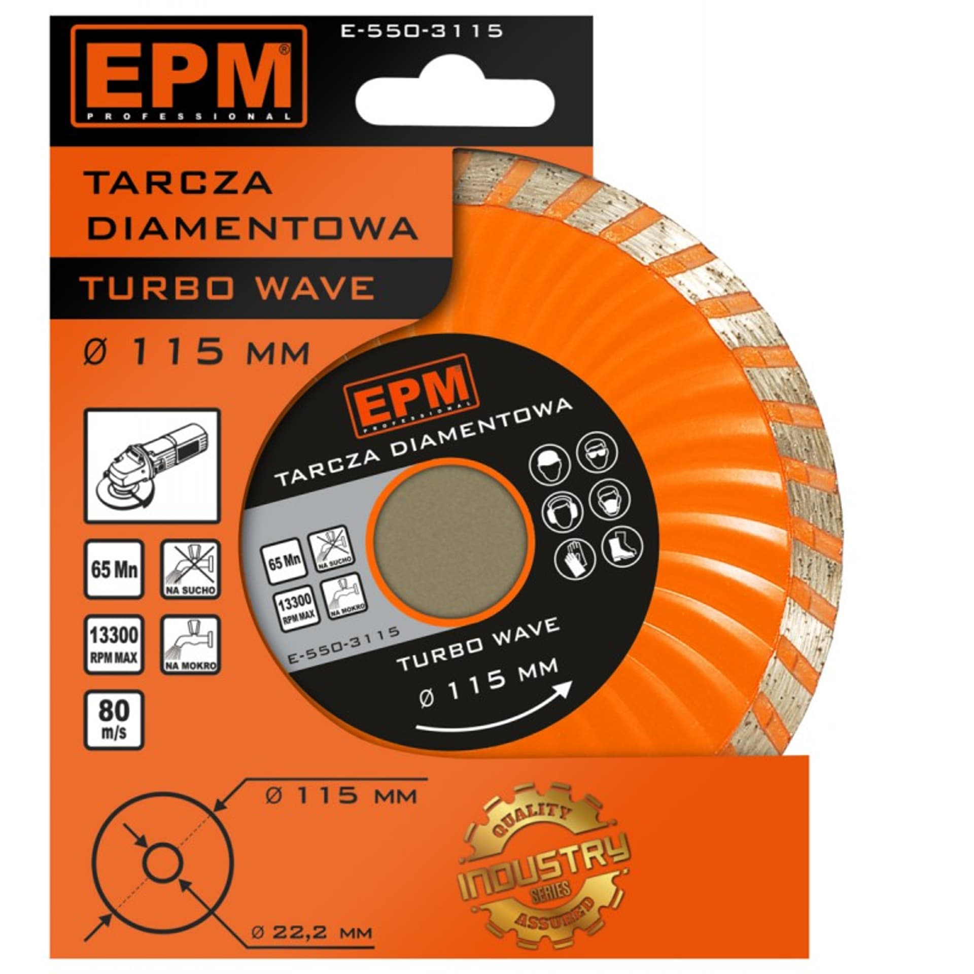 

TARCZA DIAMENTOWA TURBO WAVE 115MM