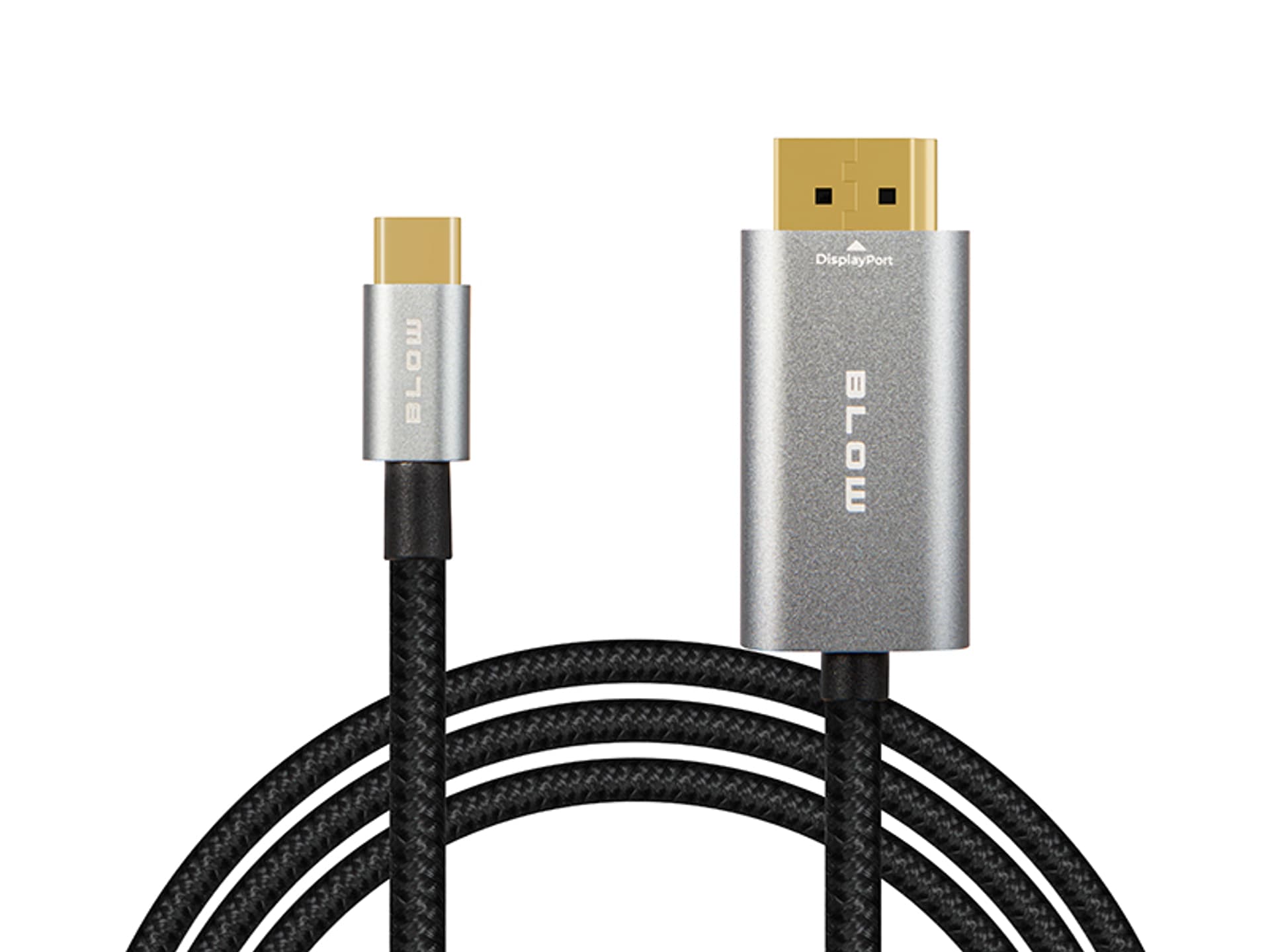 

92-687# Przyłącze display port - usb-c 2m plecionka
