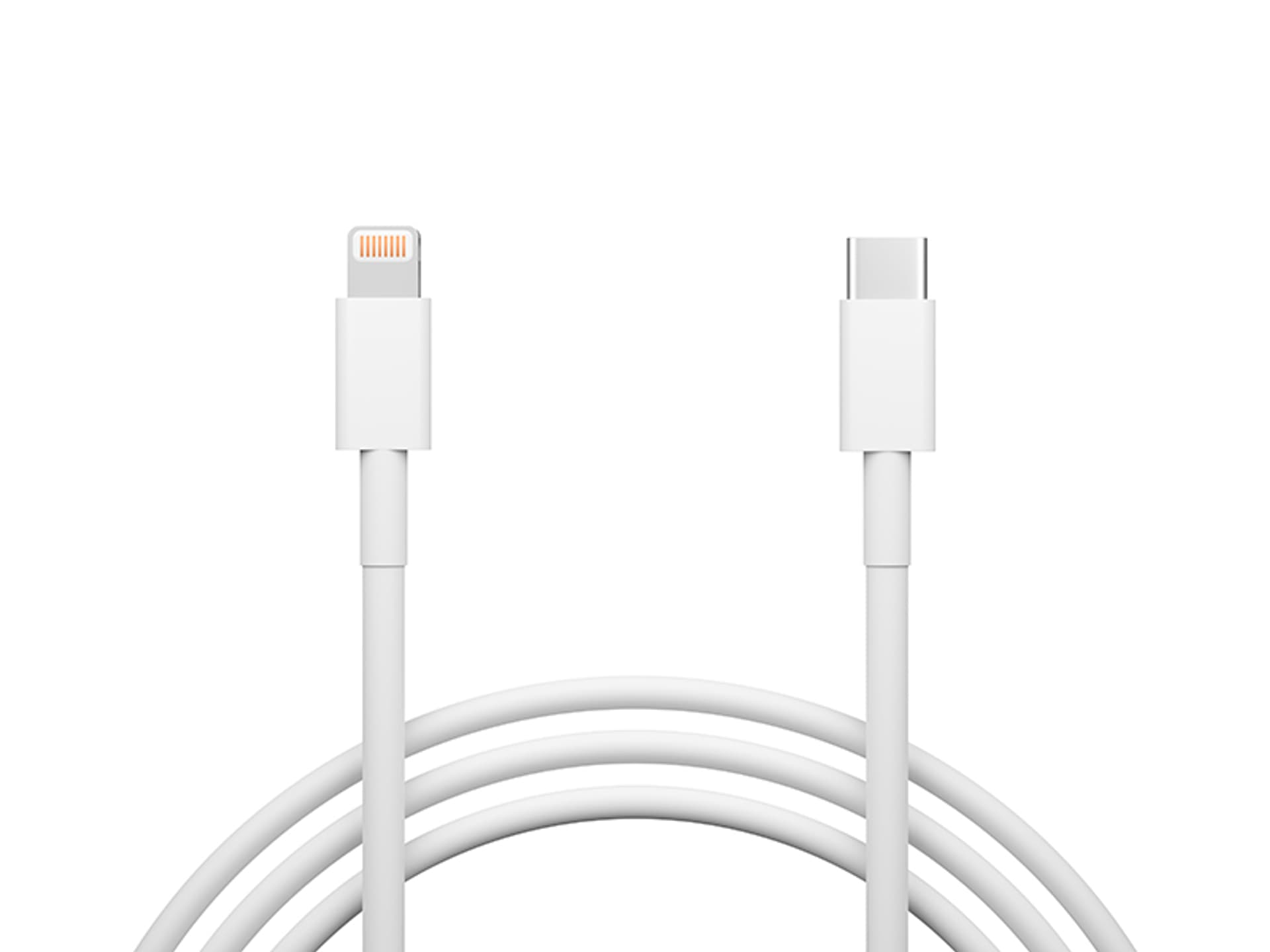 

66-158# Przyłącze usb-c -iphone 1m białe woreczek