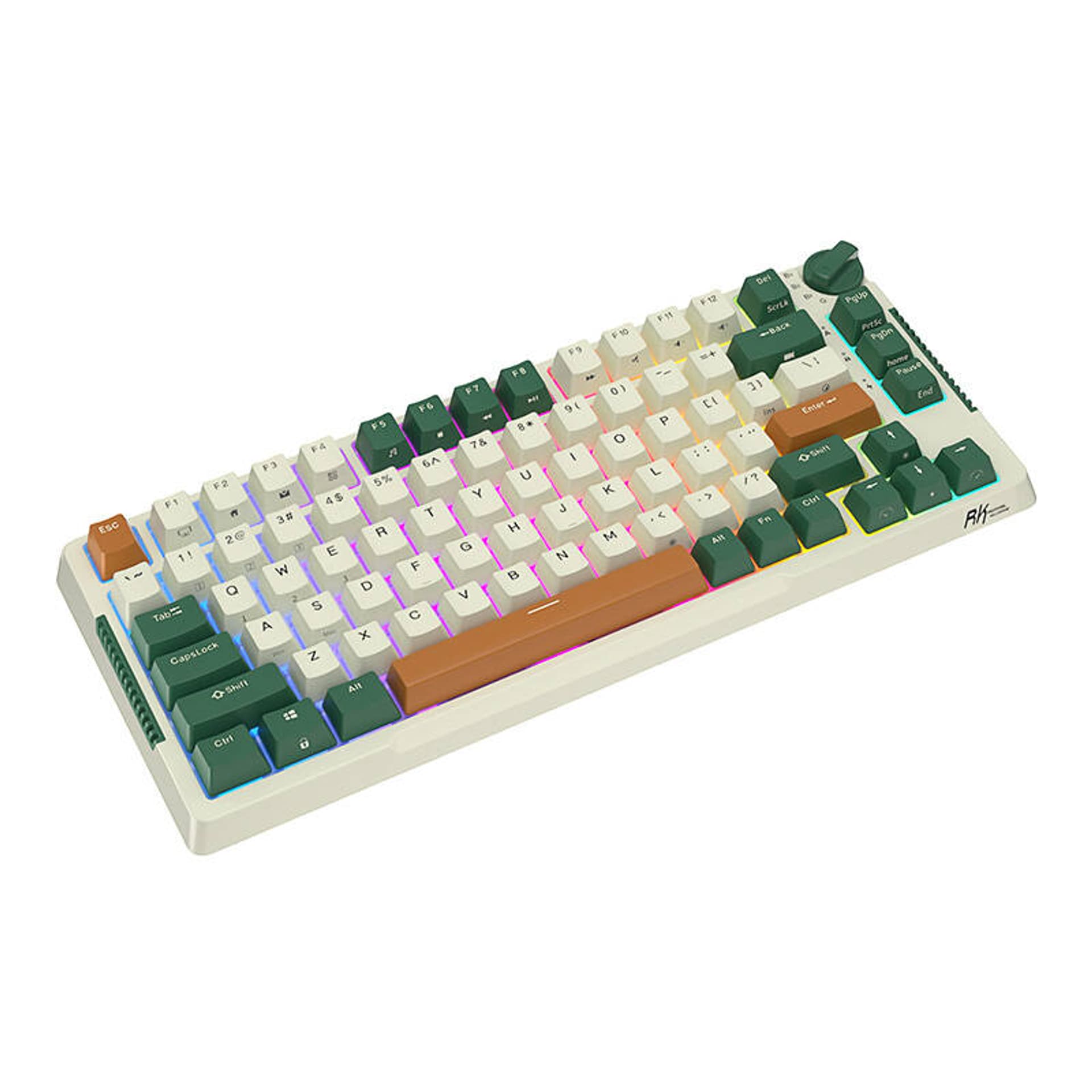 

Bezprzewodowa klawiatura mechaniczna Royal Kludge RKH81 RGB, Sky cyan switch (zielona)