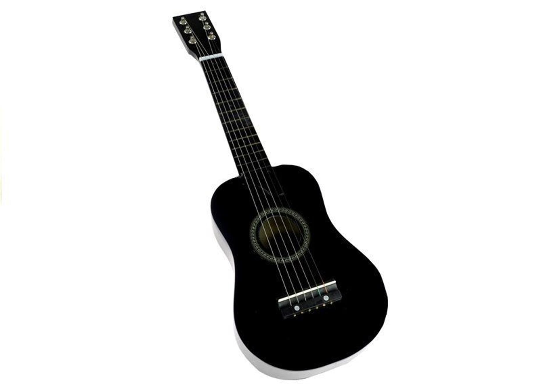 

Gitara Drewniana Klasyczna z Kostką Czarna 60 cm