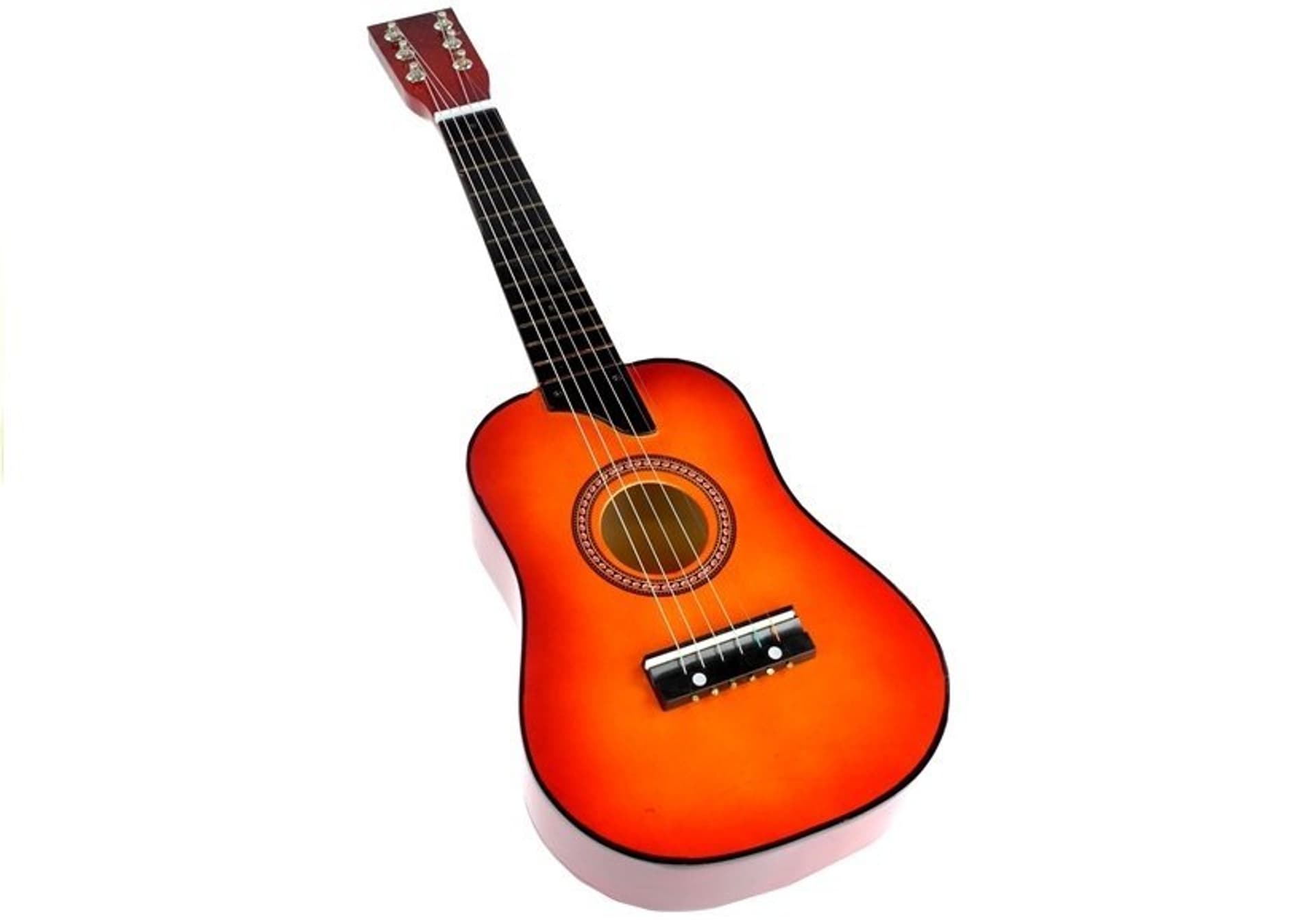 

Gitara Drewniana Klasyczna z Kostką Czerwona 60 cm