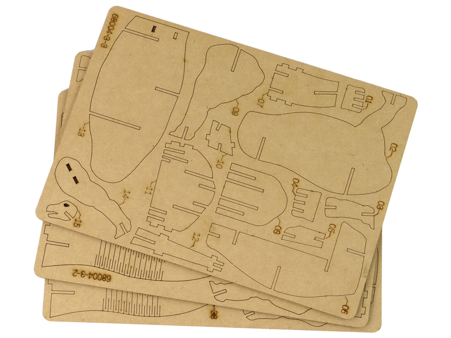 

Drewniane Puzzle Przestrzenne 3D Brontozaur Składanka Edukacyjna 38 Elementów