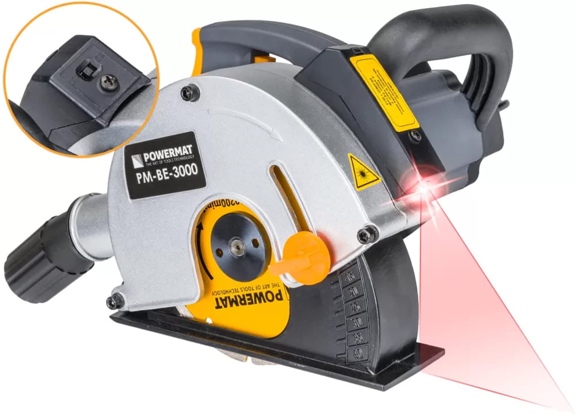 

Bruzdownica elektryczna Powermat PM-BE-3000 3000W z walizką
