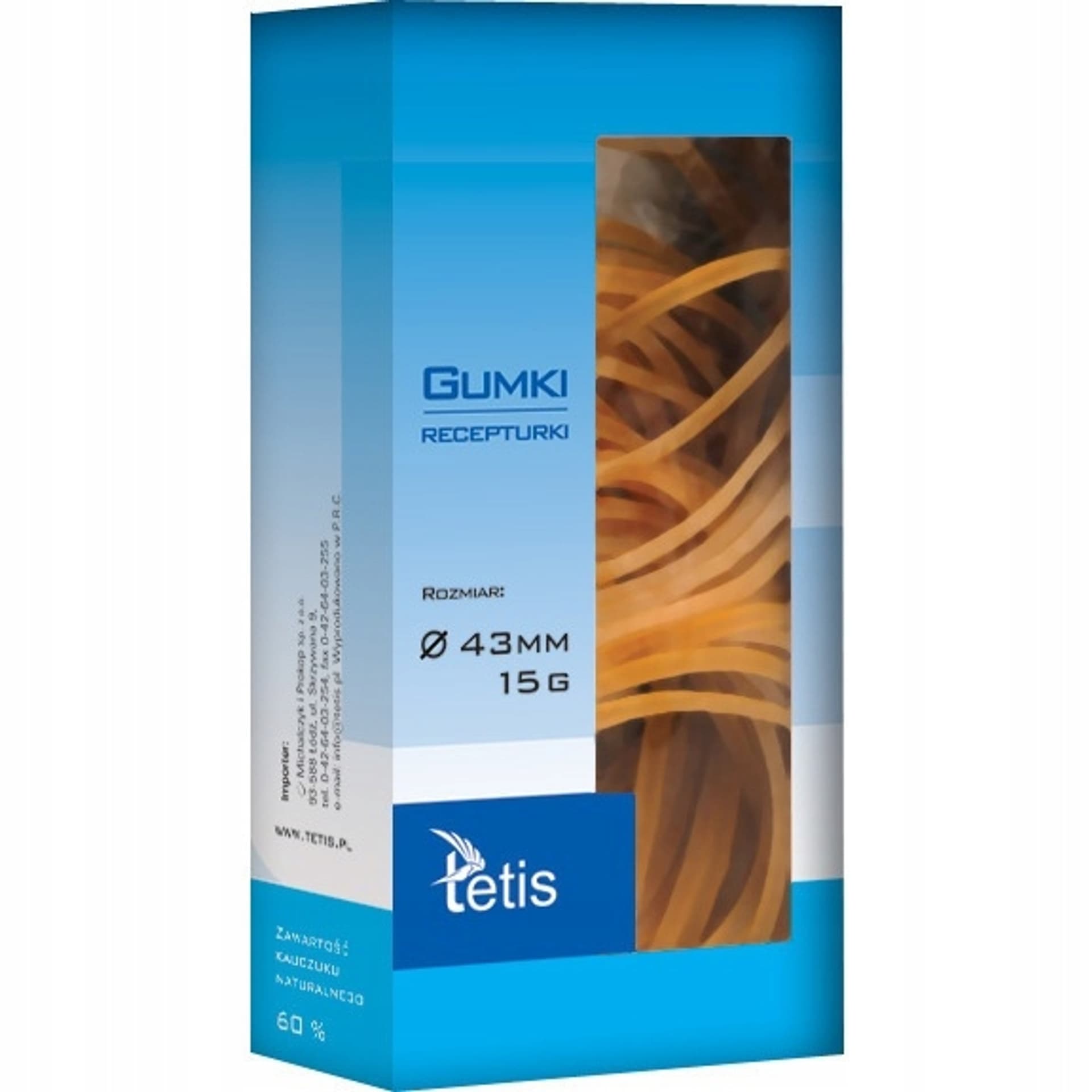 

Gumki recepturki 43mm 15g GG201-A TETIS