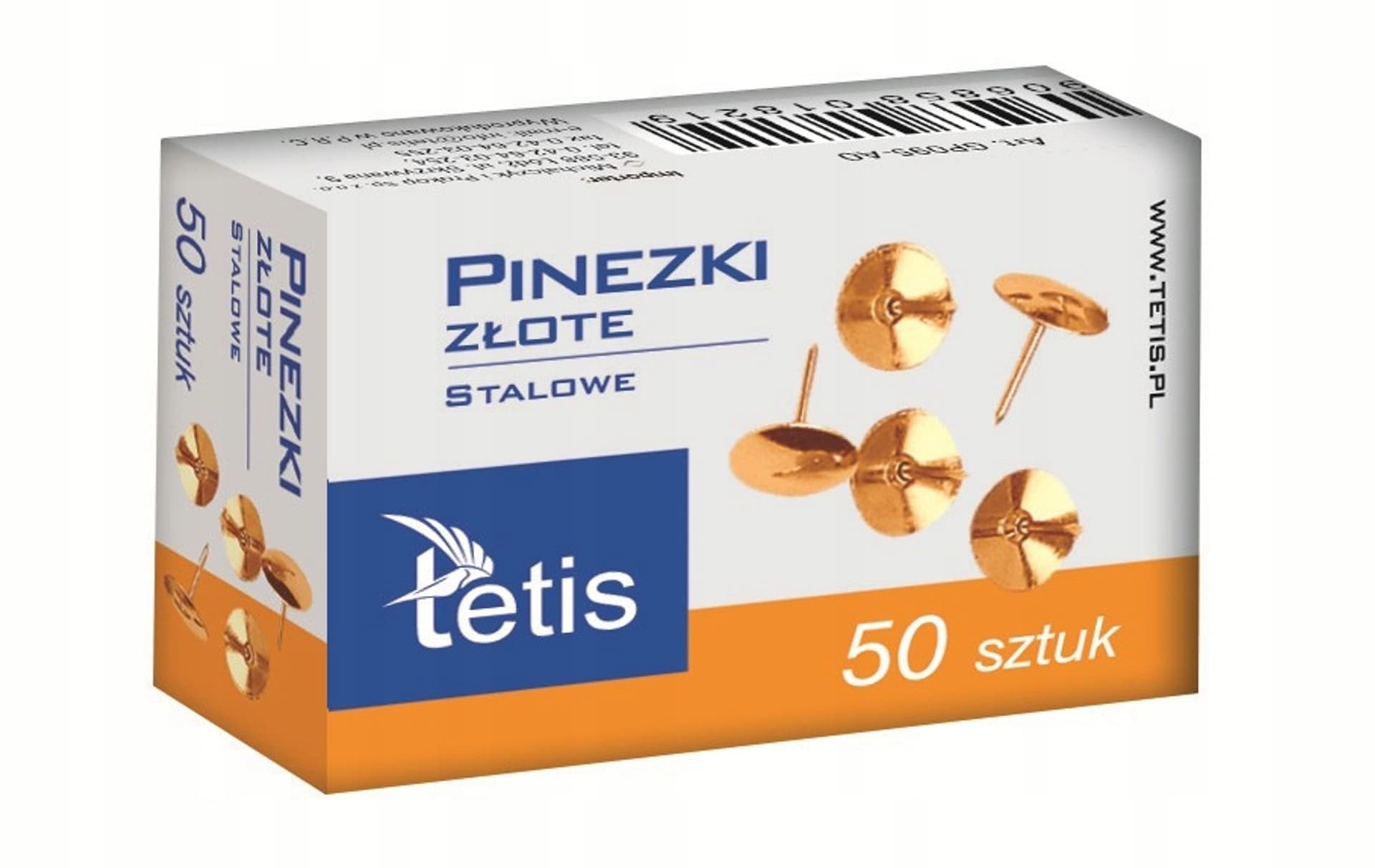 

Pinezka złota (50szt.) GP095-AO TETIS, 50szt.) gp095-ao teti