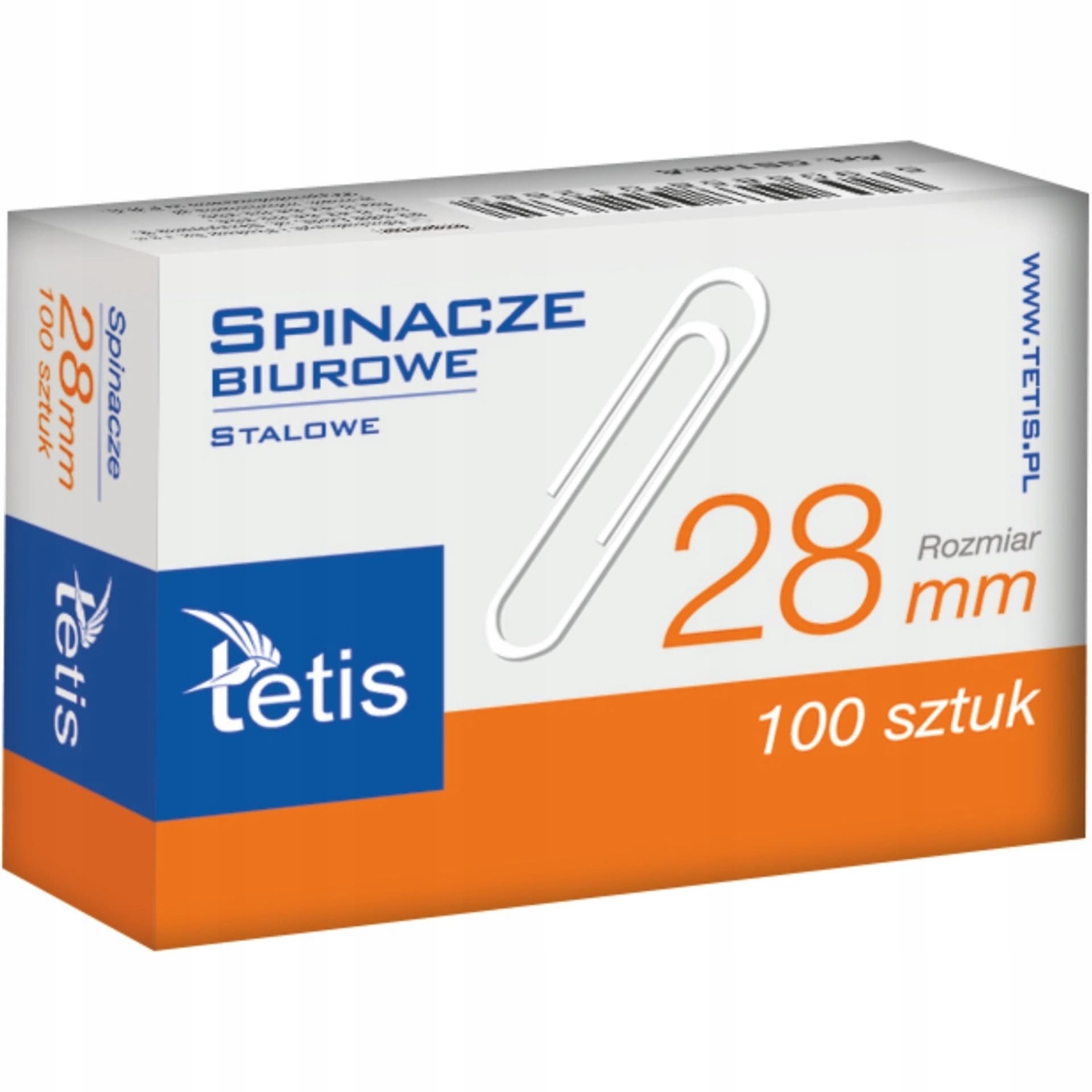 

Spinacze biurowe 28mm (100szt.) GS140-B TETIS, 100szt.) gs140-b teti