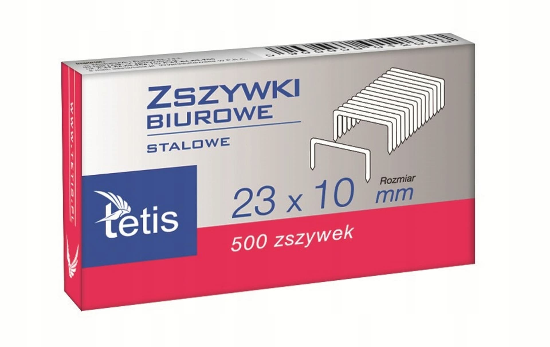 

Zszywki biurowe hd 23/10 500szt. GZ102-A TETIS