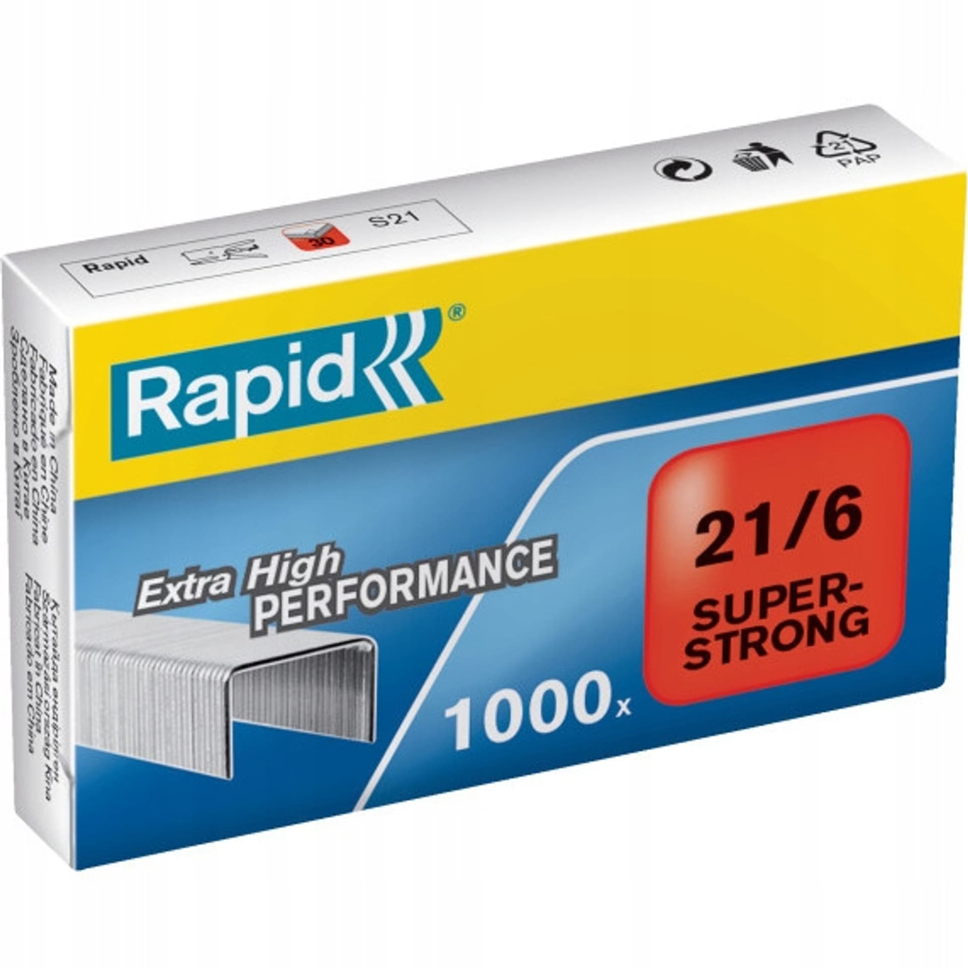 

Zszywki 21/6 Super Strong (1000szt.) 24867700 RAPID, 1000szt.) 24867700 rapi
