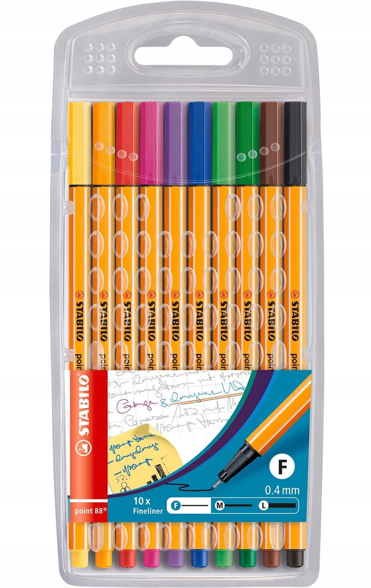 

Cienkopis STABILO point 8810 0.4mm zestaw 10szt. w plastikowym etui