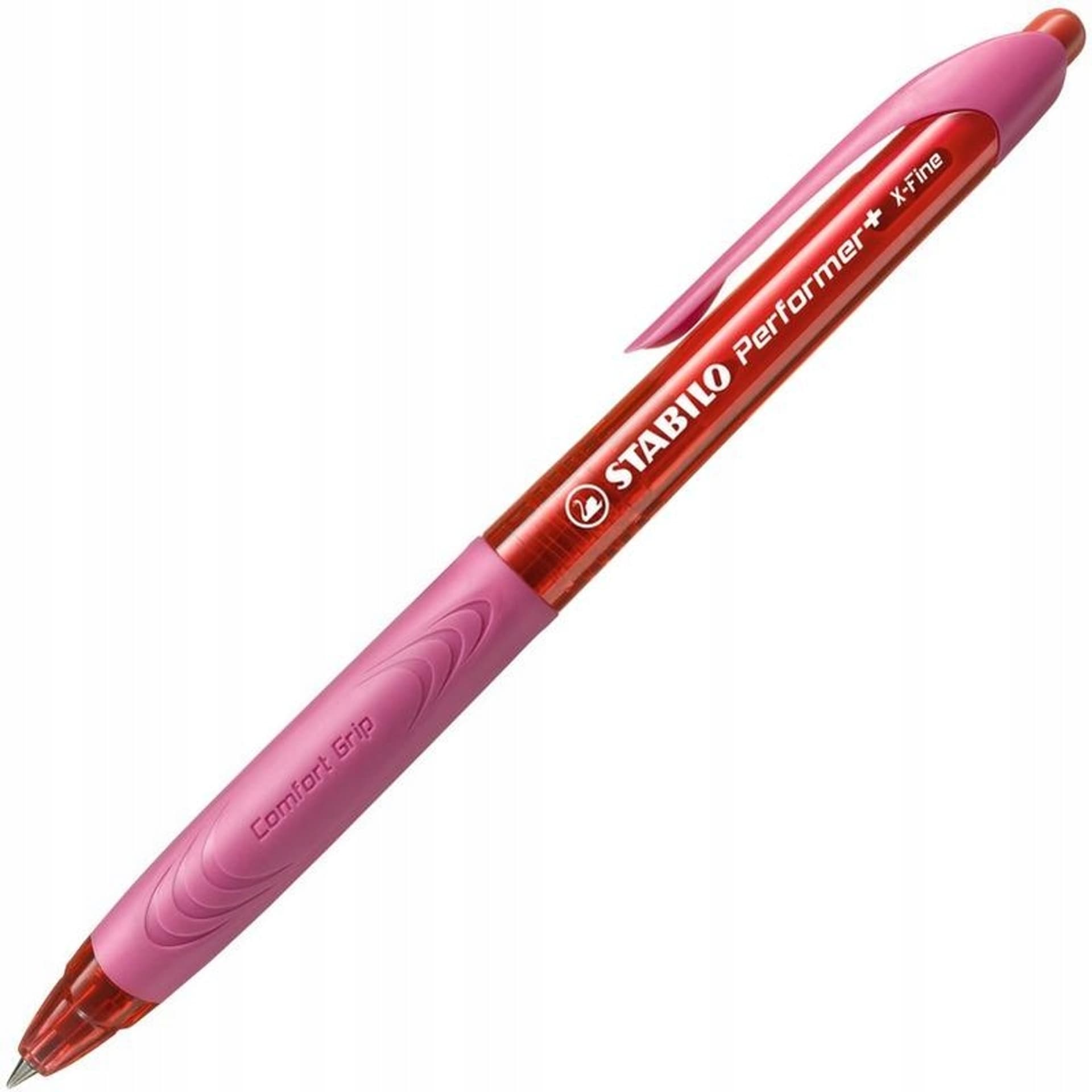 

Długopis STABILO Performer+ 0.35mm czerwony/różowy wkład czerwony 328/3-40