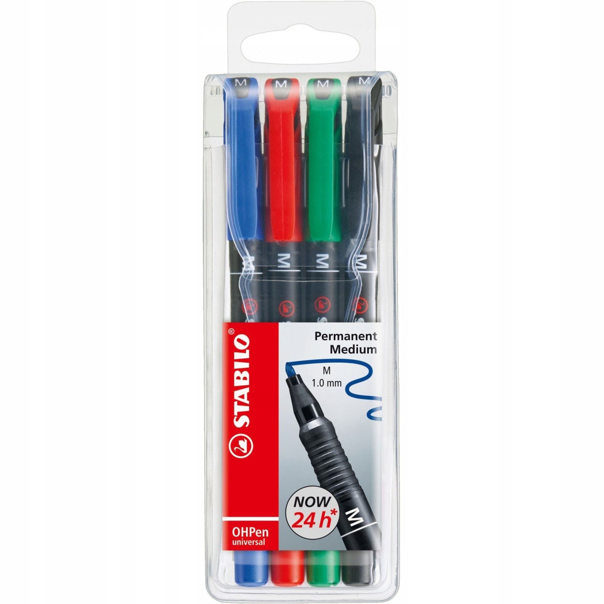 

Foliopis STABILO OHPen M niezmywalny 1.0mm 4sztuki w etui 843/4