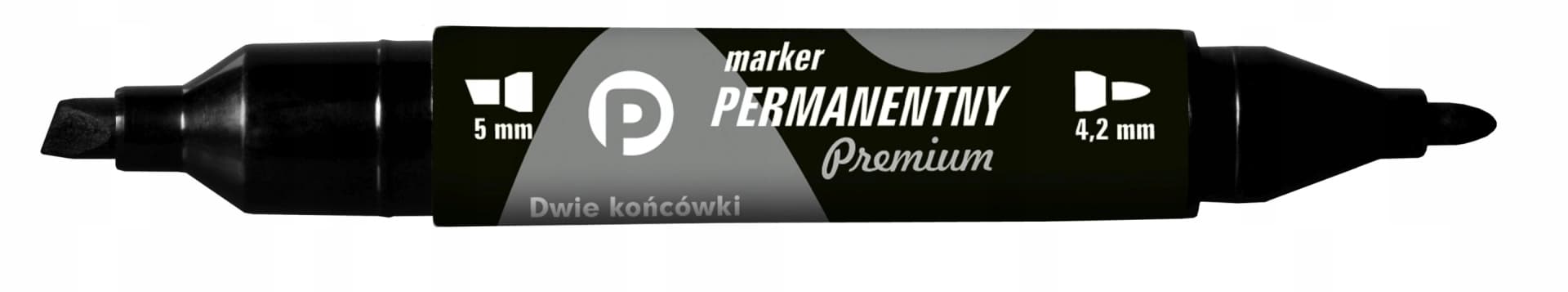 

Marker permanentny dwustronny czarny okrągły/ścięty KM502-V2 TETIS