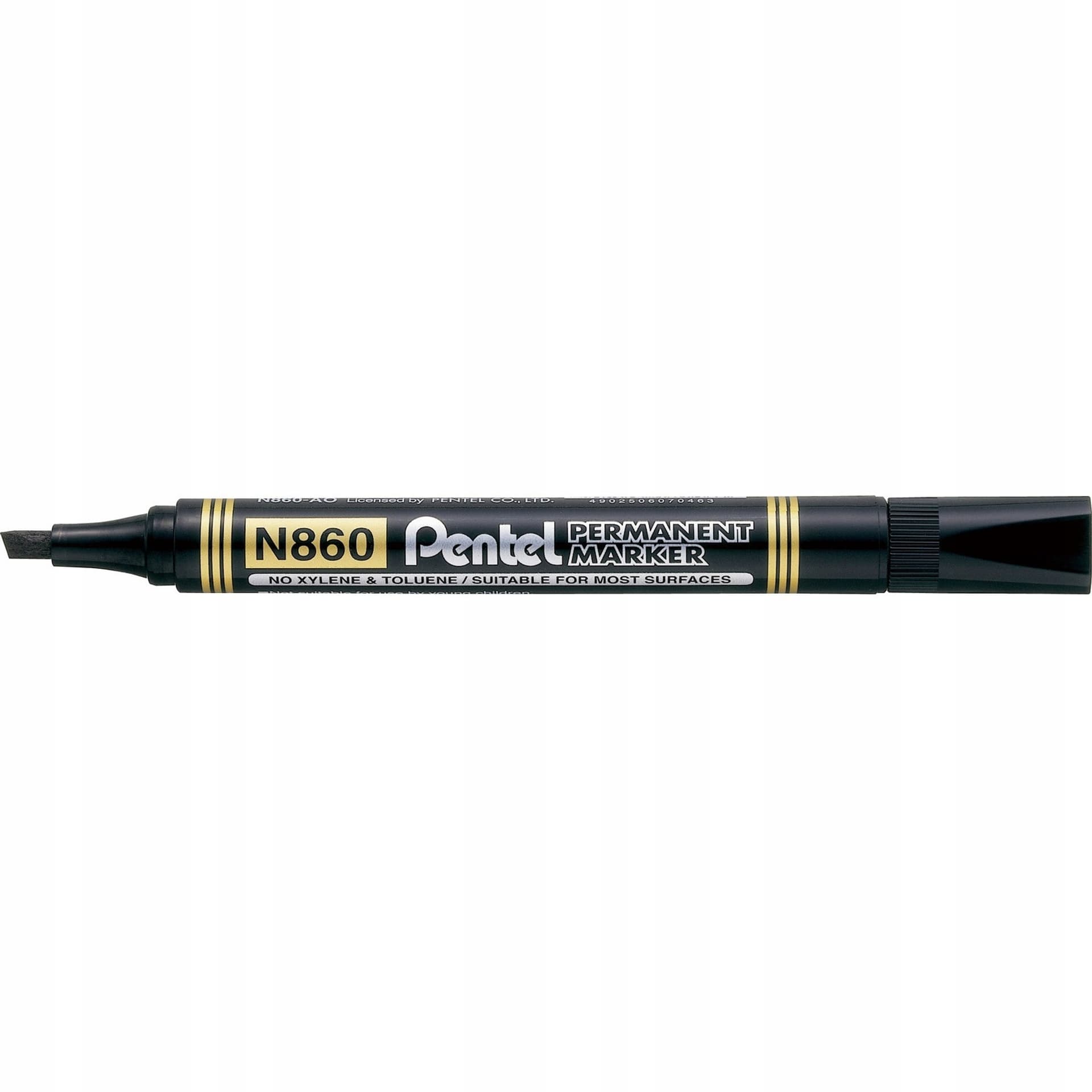 

Marker permanentny N860 czarny ścięta końcówka PENTEL