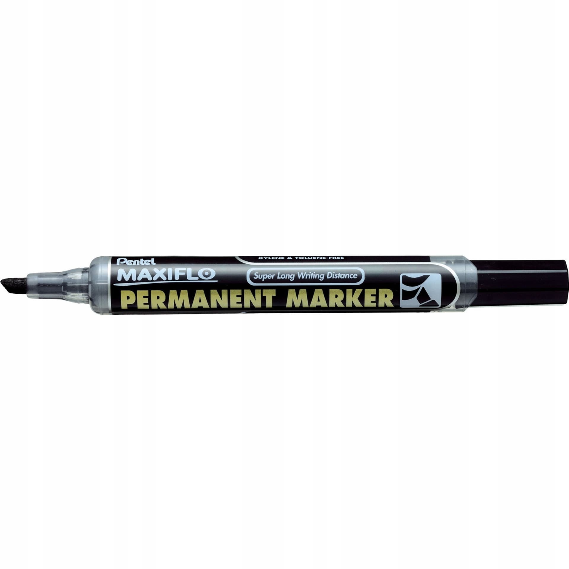 

Marker permanentny NLF60 czarny ścięty z tłoczkiem płynny tusz PENTEL