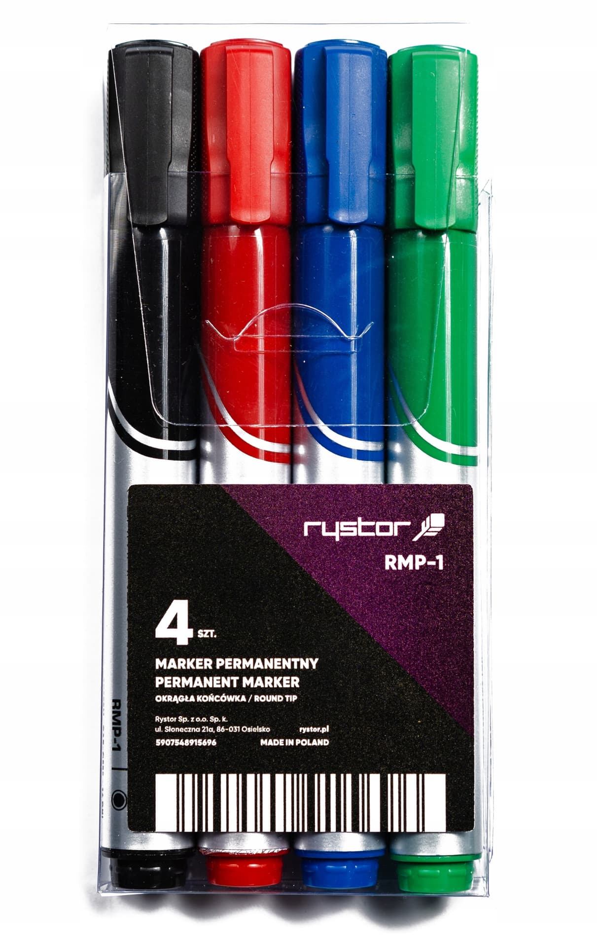 

Marker permanentny RYSTOR RMP-1/ABCD 4 szt.458-204EKO