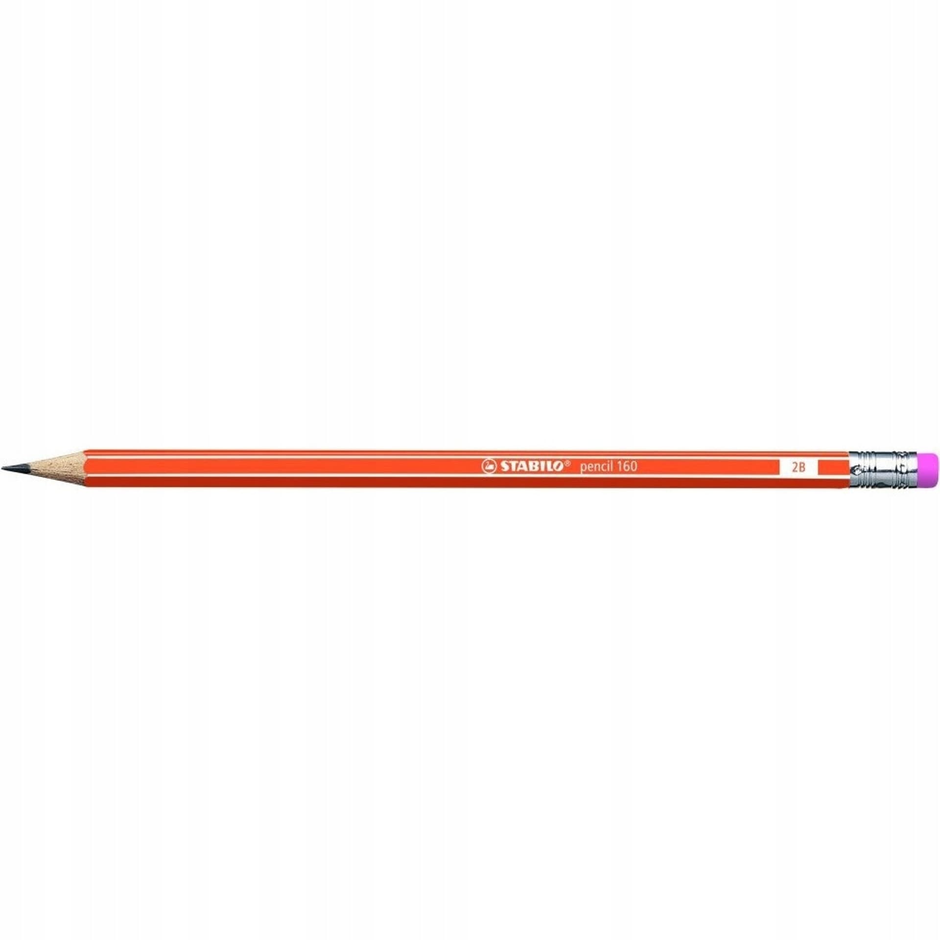 

Ołówek STABILO 160 z gumką 2B pomarańczowy 2160/03-2B