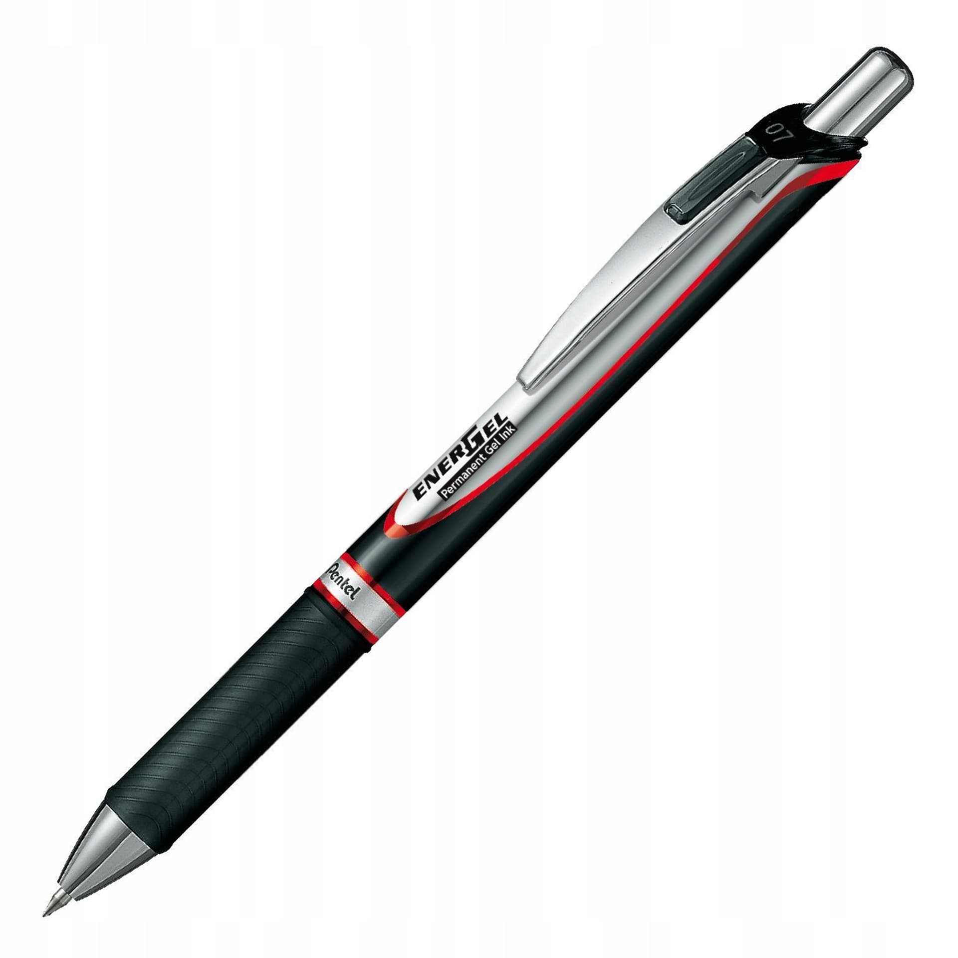 

Pióro kulkowe BLP77-B czerwone Energel automatyczny 0.7mm PENTEL