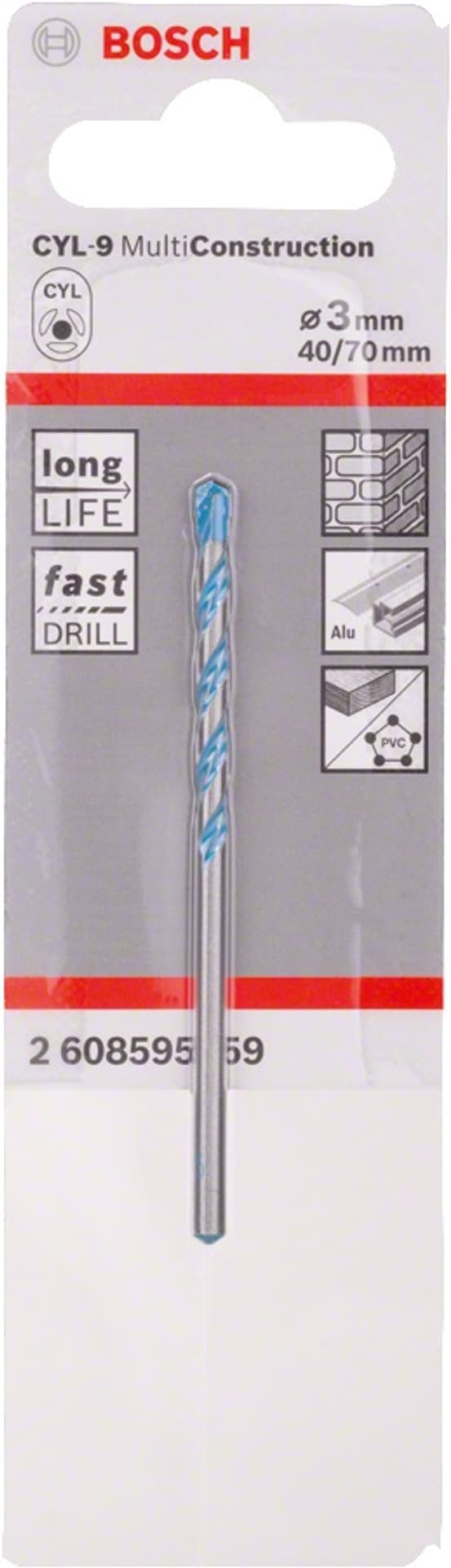 

WIERTŁO MULTICONSTRUCTION 3*70MM
