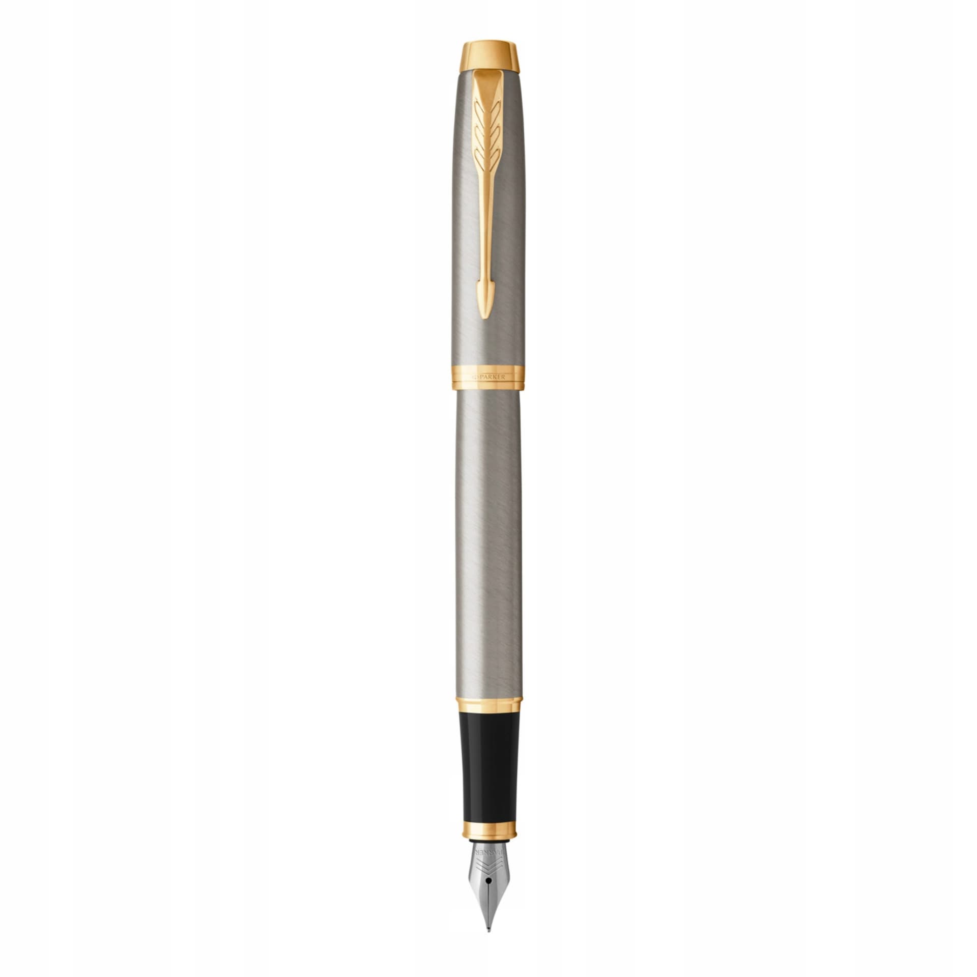 

Pióro wieczne (F) IM brushed metal GT 1931649 PARKER, F) im brushed metal gt 1931649 parke