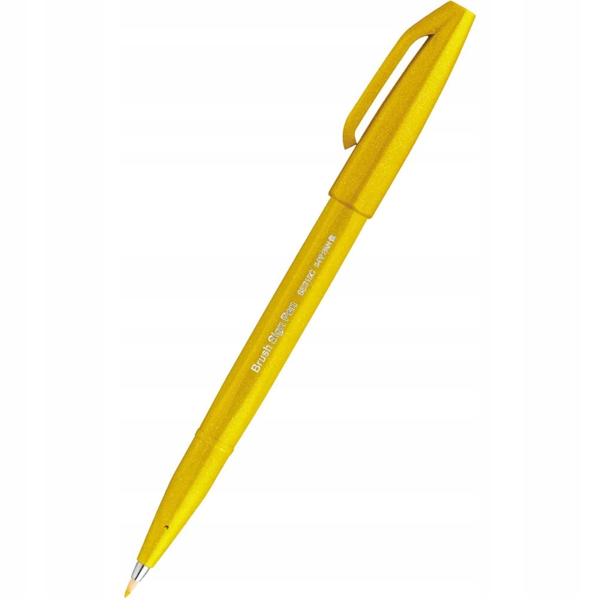 

Pisak BRUSH SIGN PEN żółty SES15C-G PENTEL