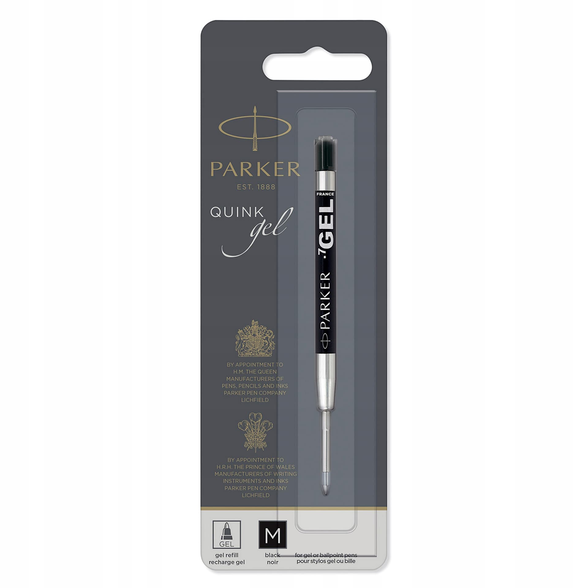

Wkład żelowy do długopisu 0,7mm czarny 1950344 PARKER