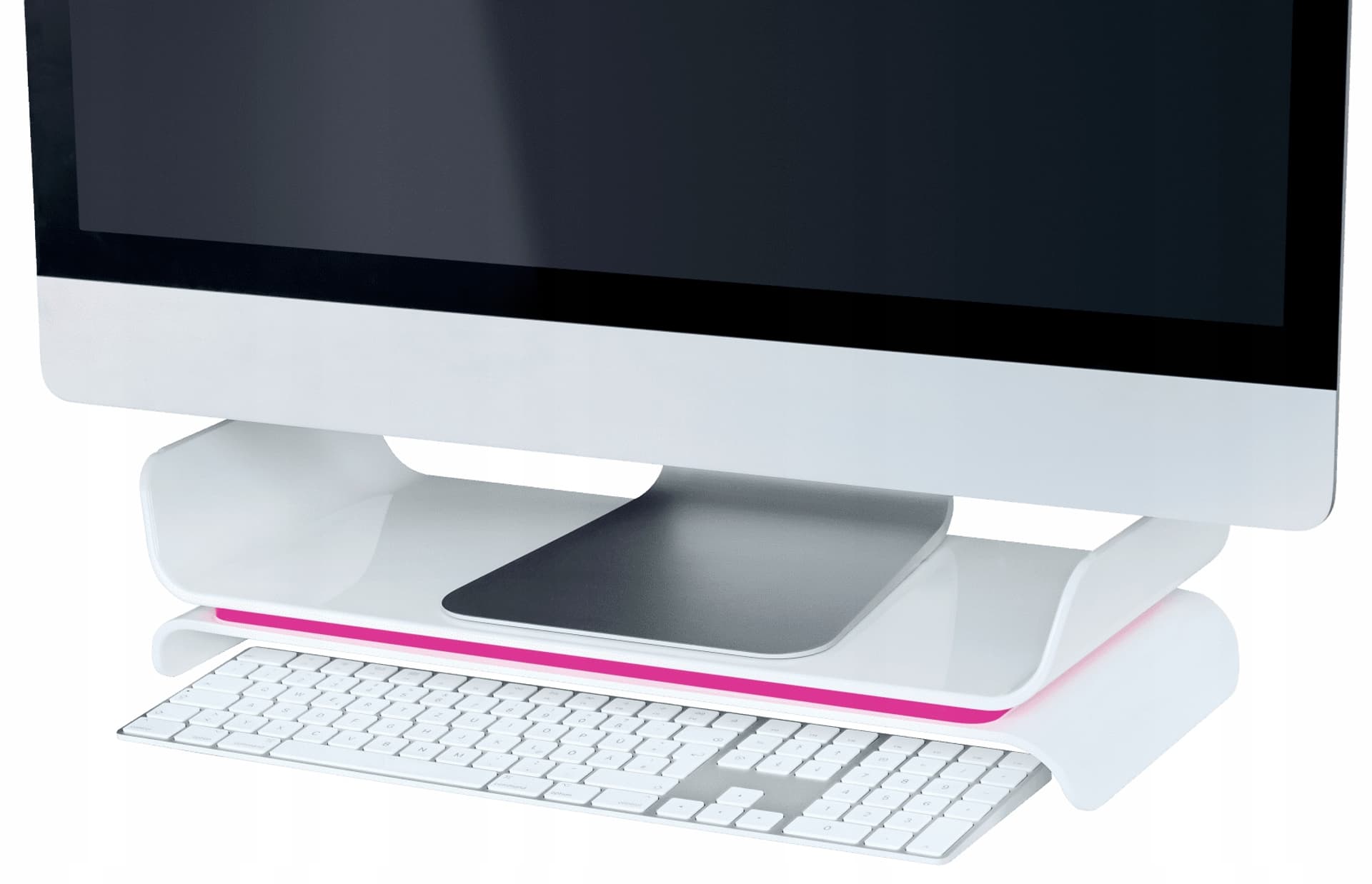 

Podstawka pod monitor Leitz WOW różowa 65040023