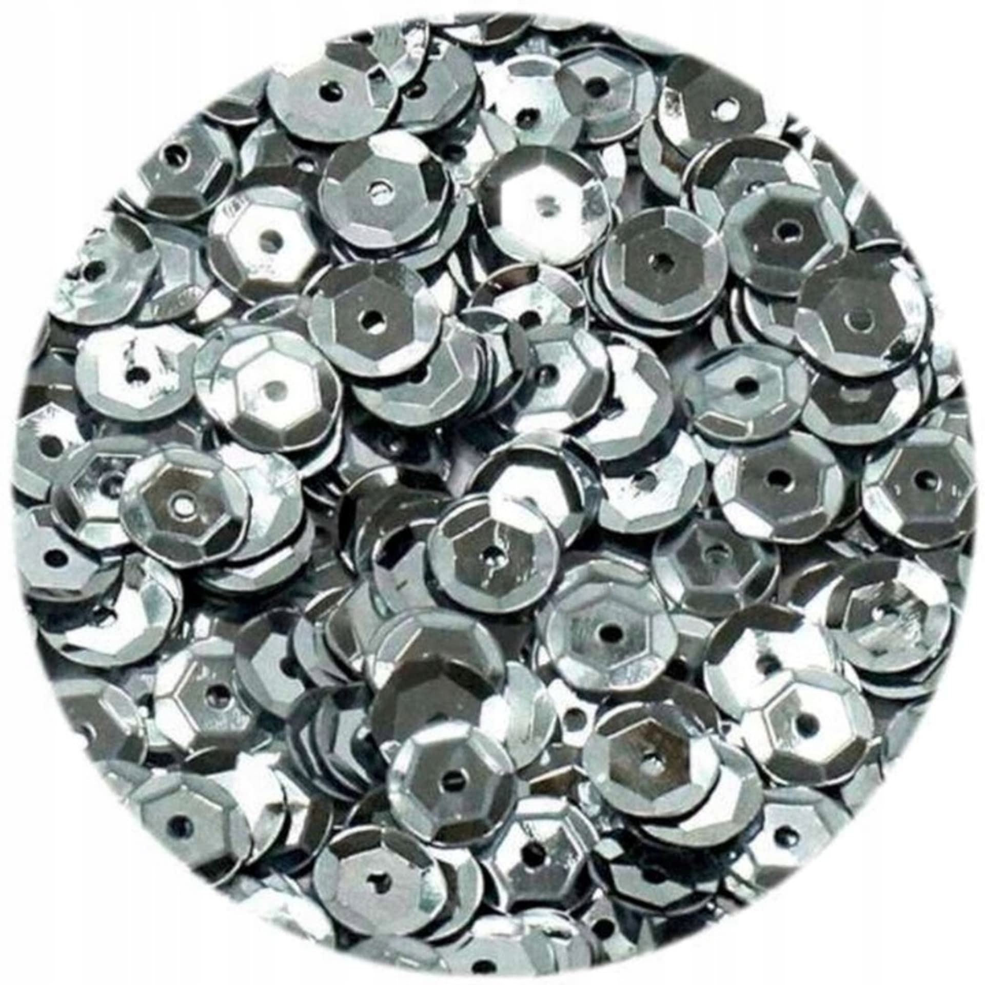 

Cekiny błyszczące 8mm srebrne B200 BREWIS