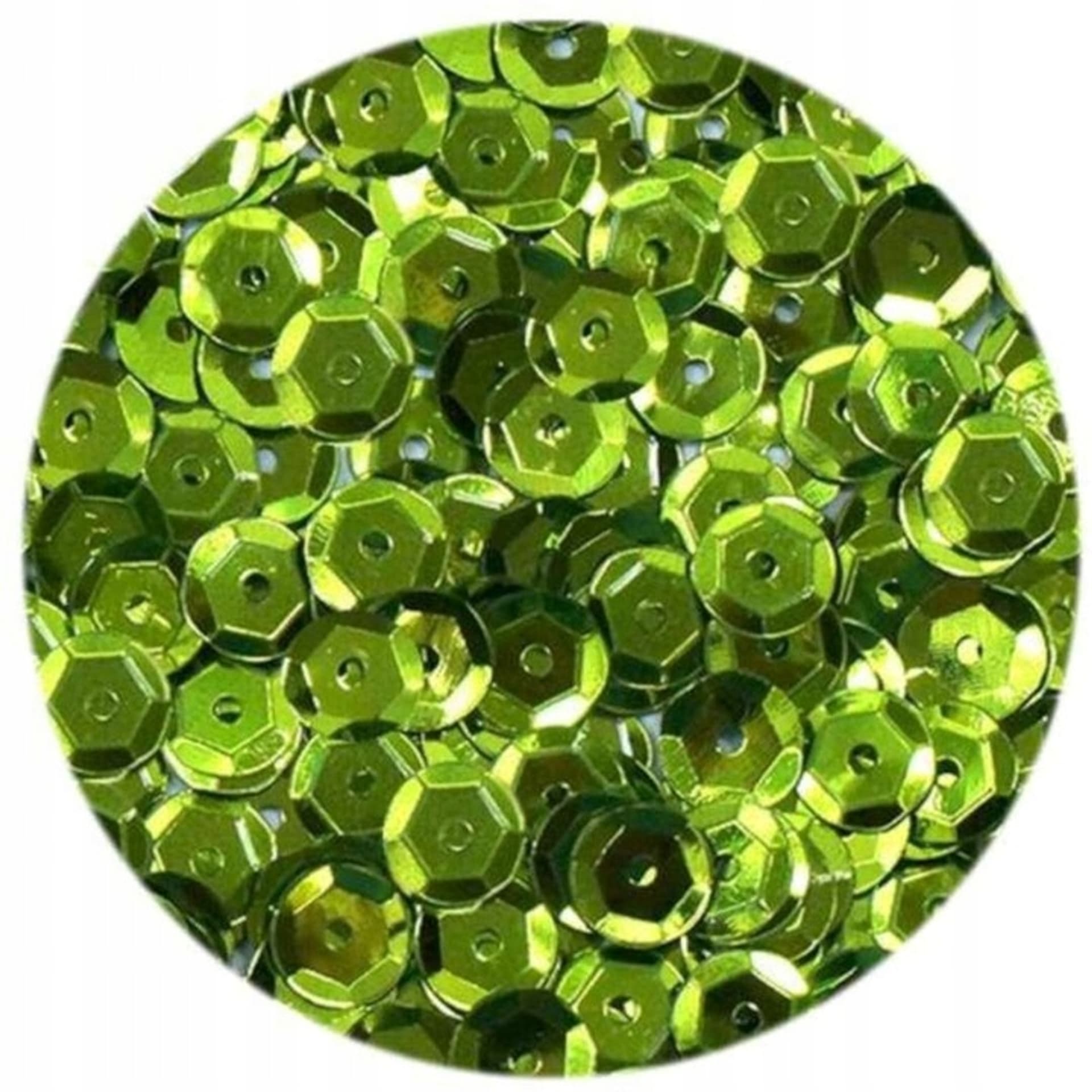 

Cekiny błyszczące 8mm jasno zielone B100 BREWIS