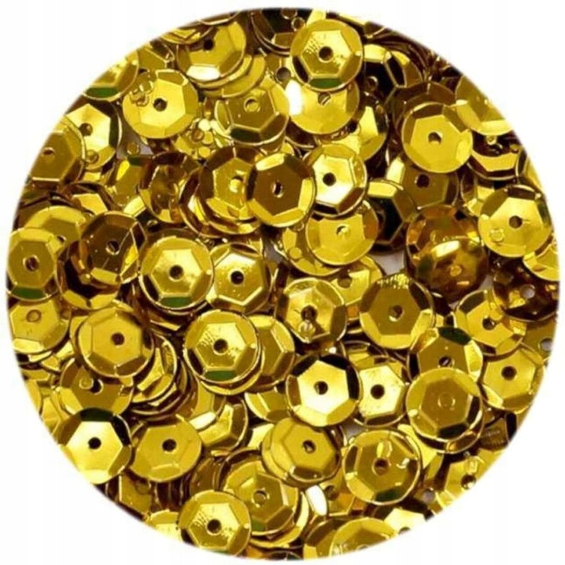 

Cekiny błyszczące 8mm żółte B110 BREWIS