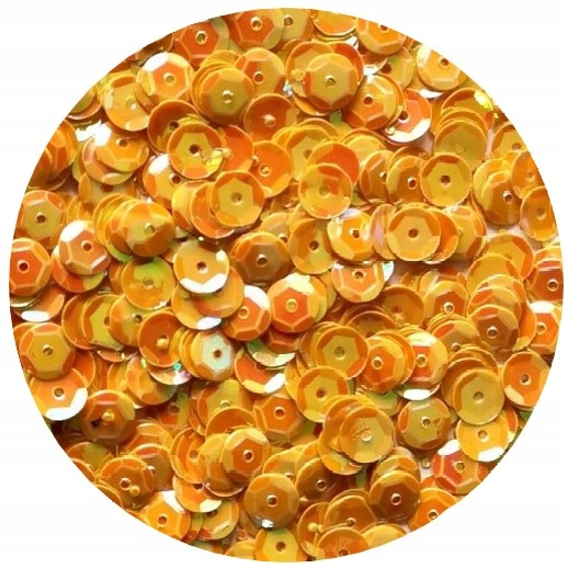 

Cekiny tęczowe 6mm żółte 10g. T120 BREWIS