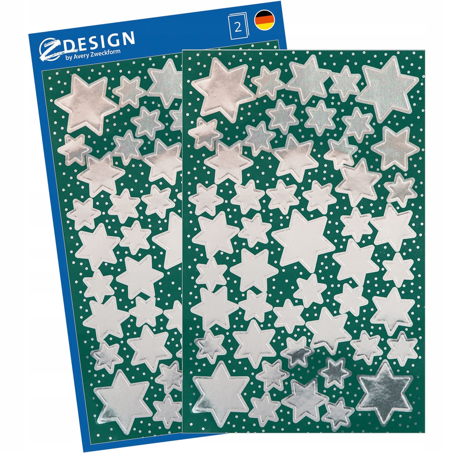 

Naklejki Z-Design - srebrne gwiazdy 52812 AVERY ZWECKFORM