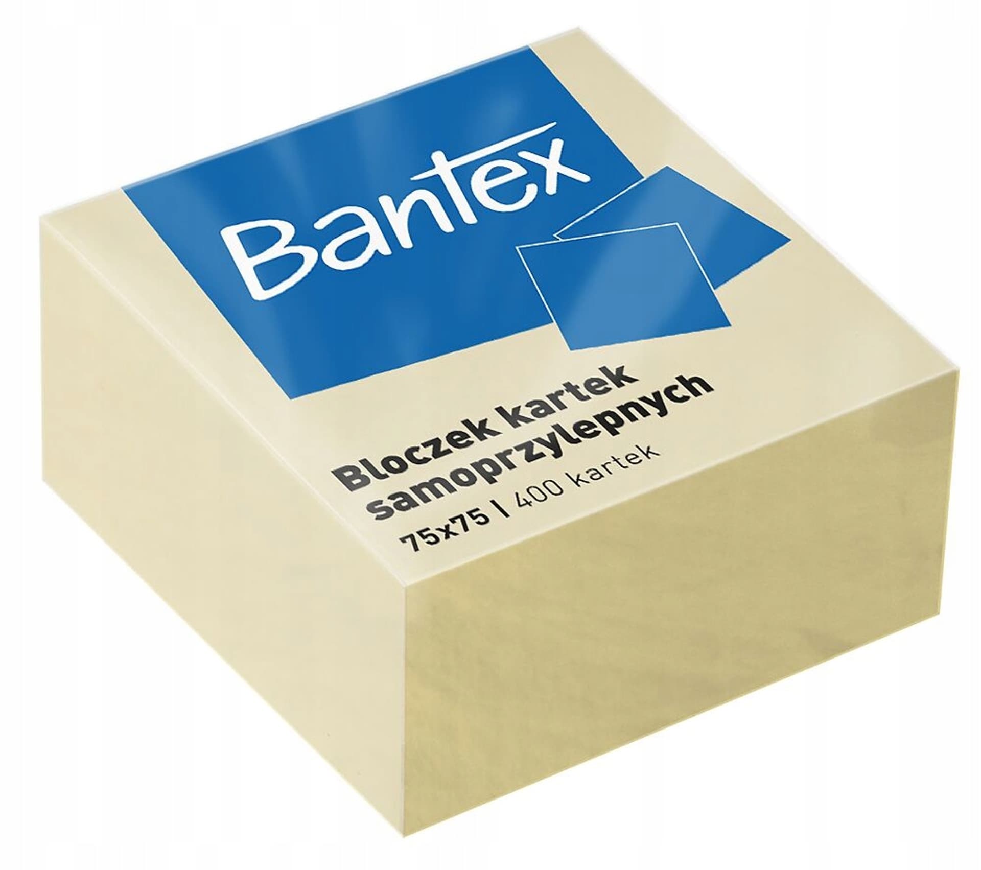 

Bloczek samoprzylepny 75x75mm 400k żółty 400086401 BANTEX