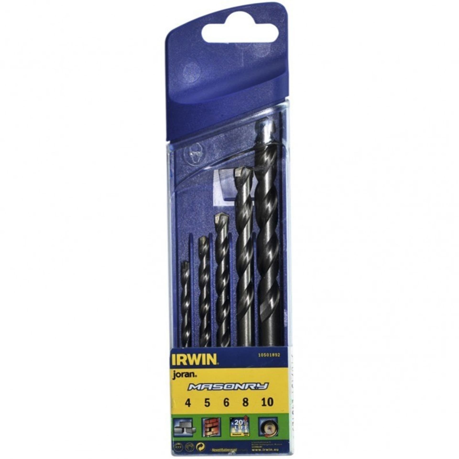 

KOMPLET WIERTEŁ DO BETONU MASONRY 5 SZTUK 4-10MM