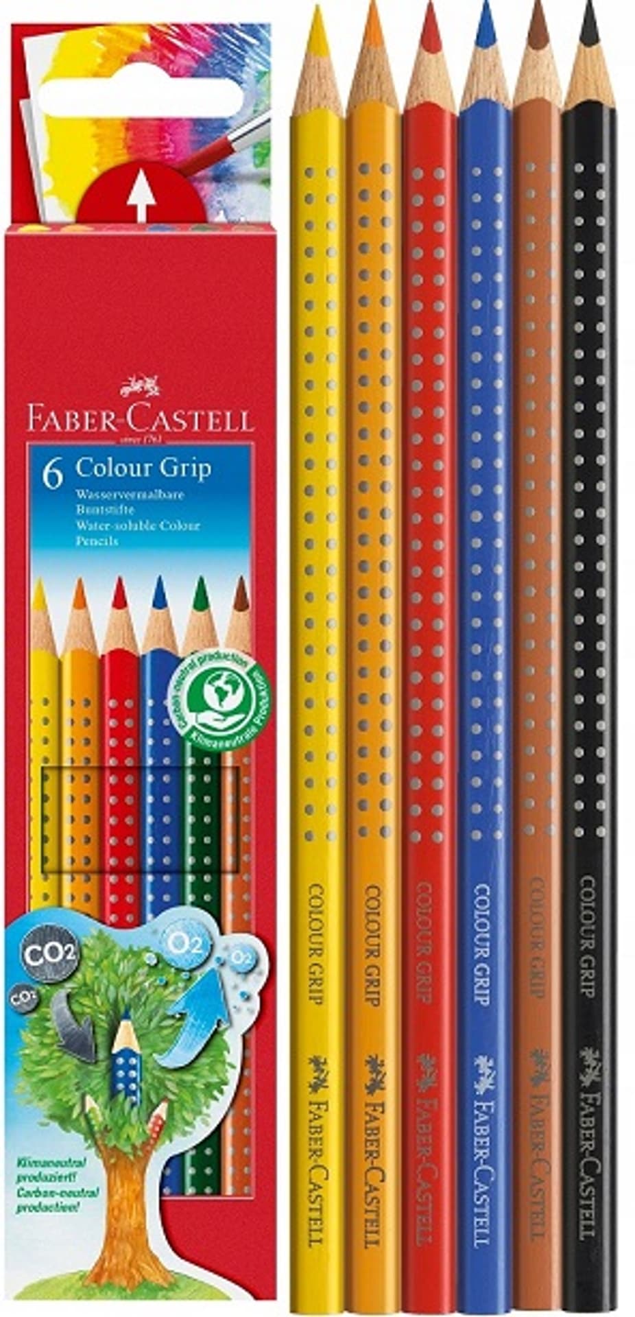 

Kredki GRIP 2001 6 kolorów opak. kartonowe 112406 Faber-Castell