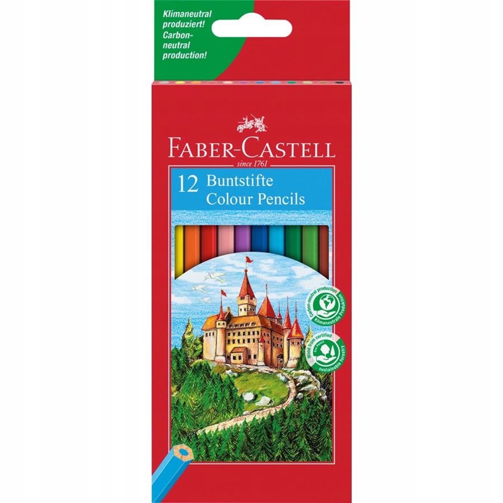 

Kredki ZAMEK 12 kolorów opakowanie kartonowe 120112 FC FABER-CASTELL