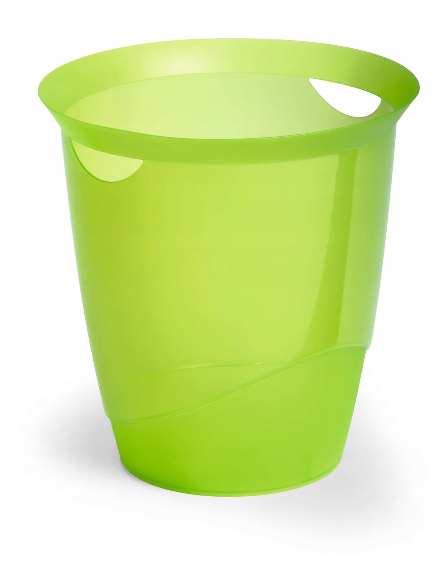 

Kosz na śmieci 16l TREND przezroczysty jasnozielony 1701710017 DURABLE