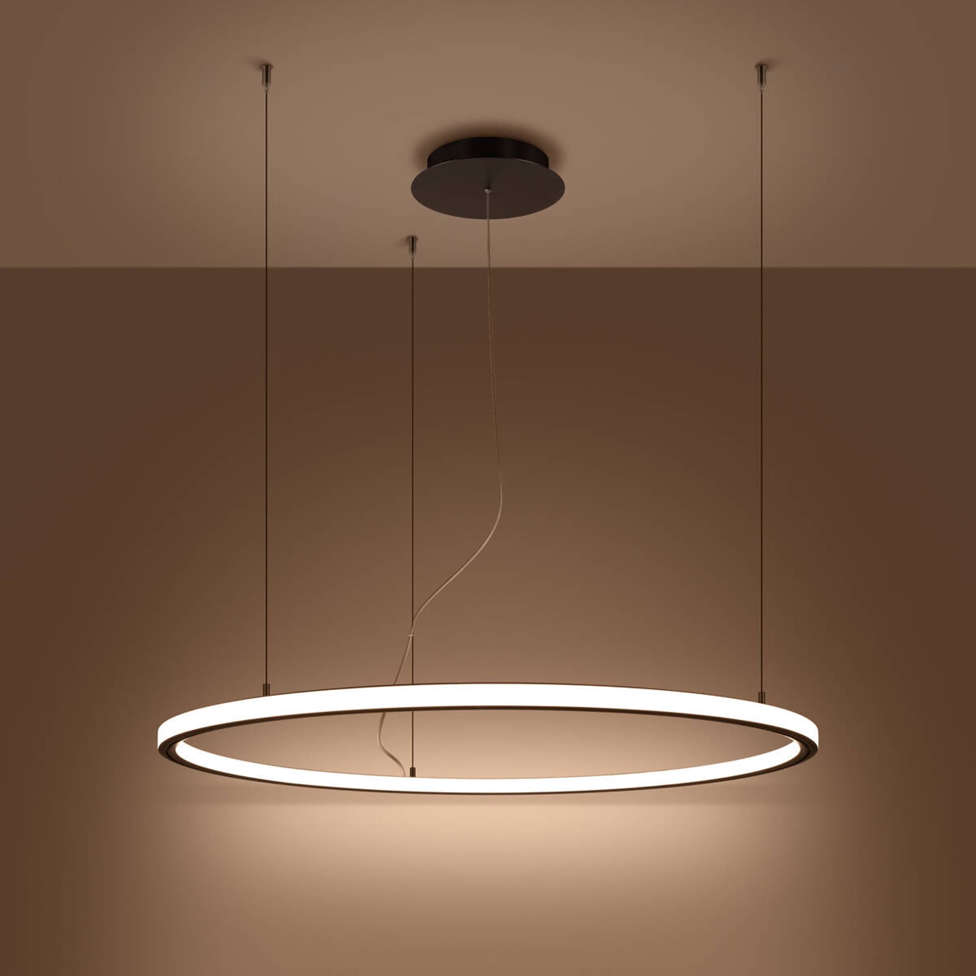 

Żyrandol RISA 90 czarny LED 3000K
